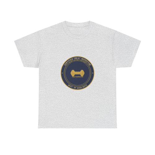 Certified Treat Inspector Dog Tee | Funny Dog Owner Shirt