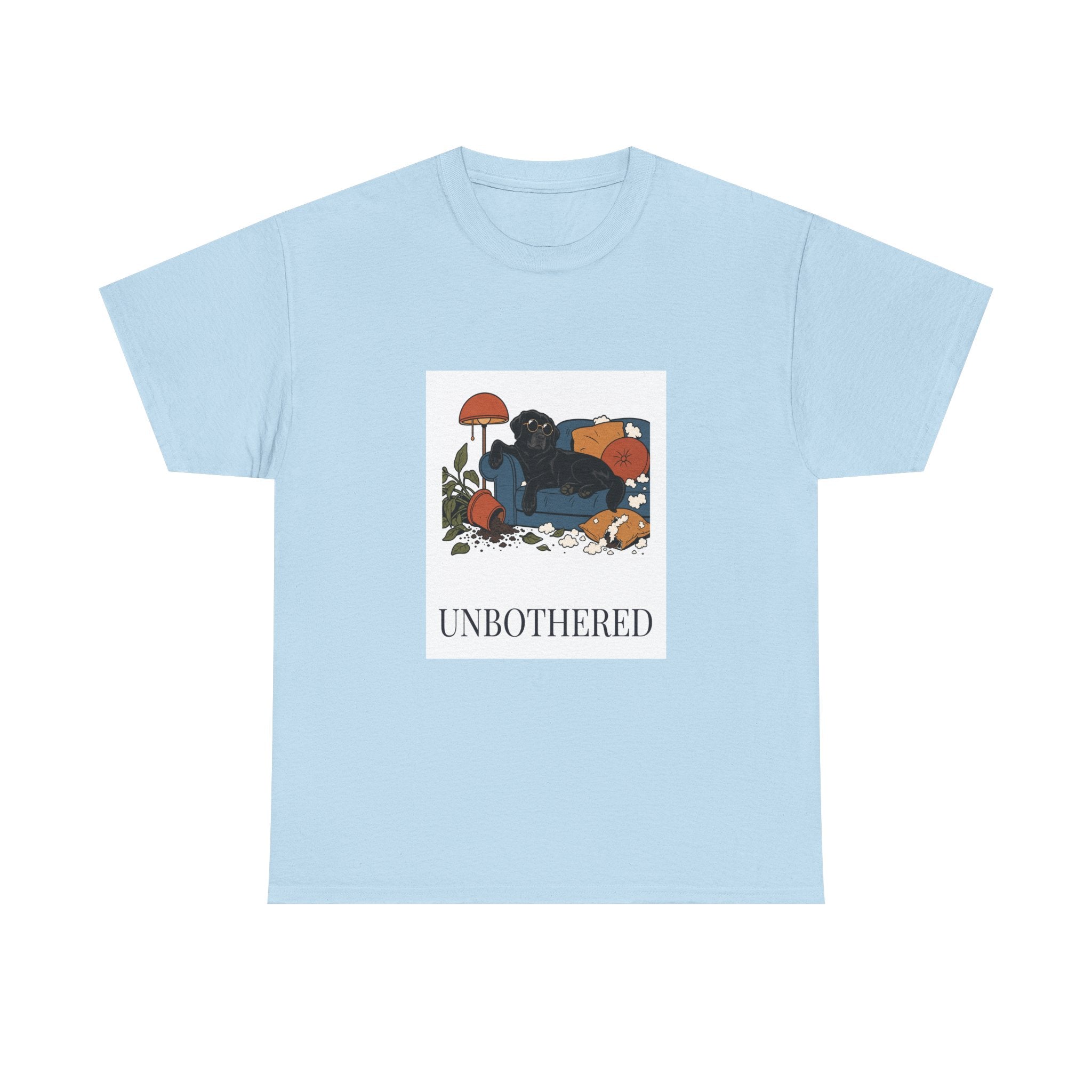 Unbothered Black Lab Tee | Funny Dog Mom Gift