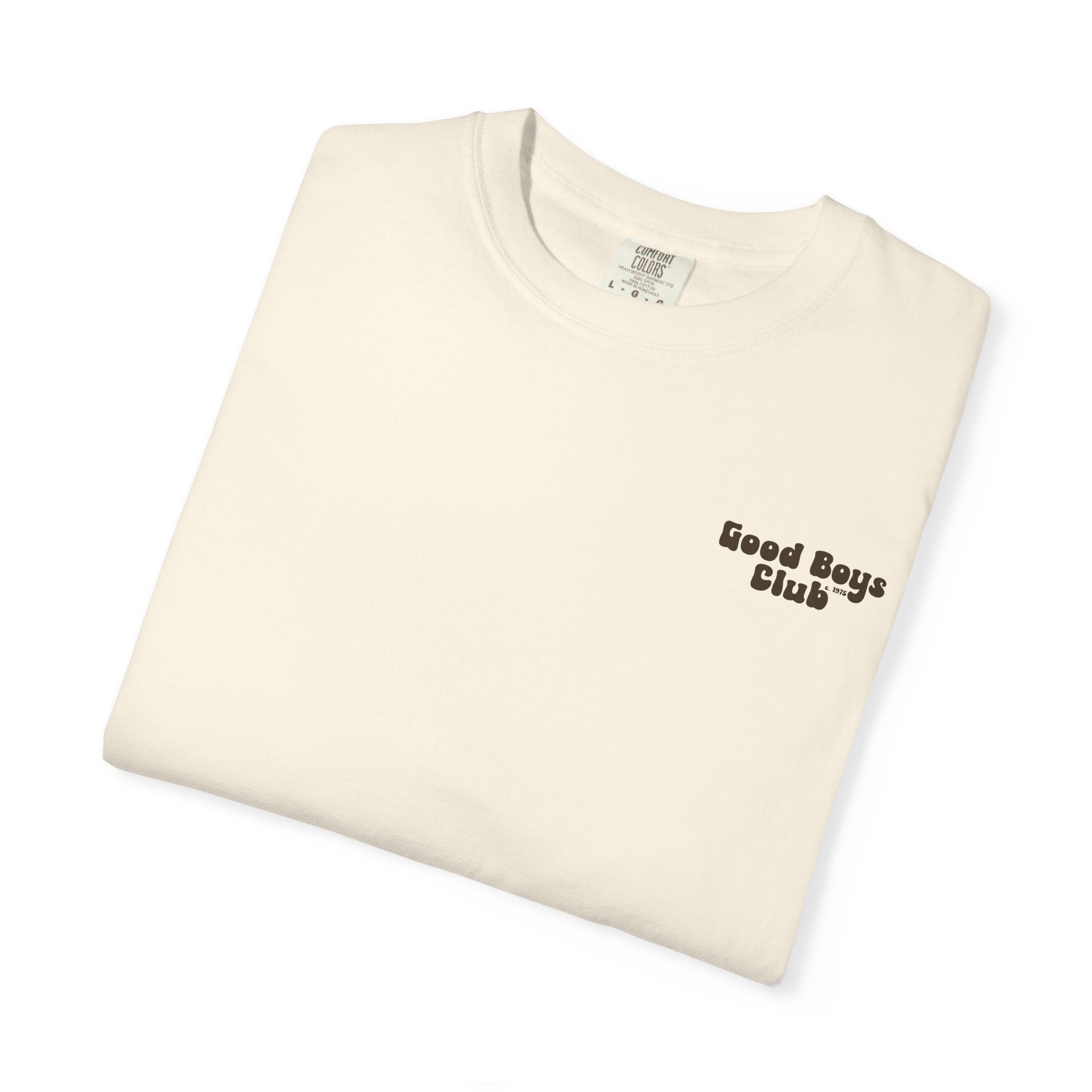 Good Boys Club T-Shirt — Retro Dogs Guitar Beach Graphic