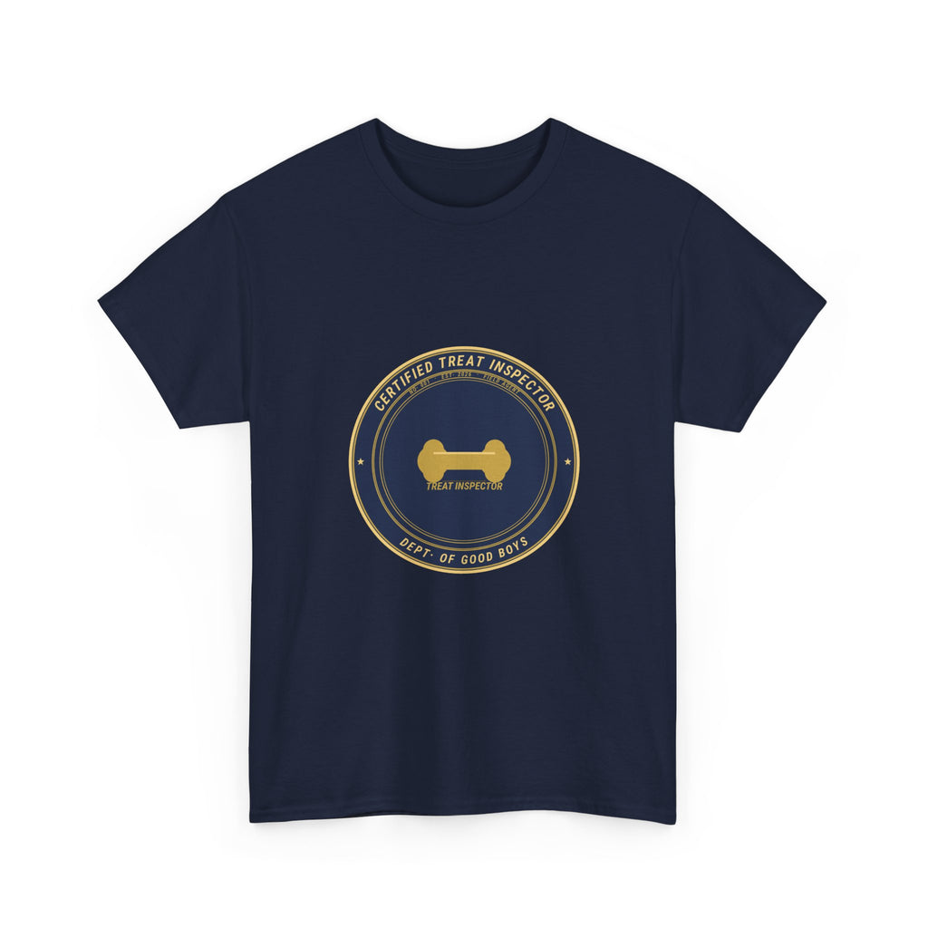 Certified Treat Inspector Dog Tee | Funny Dog Owner Shirt