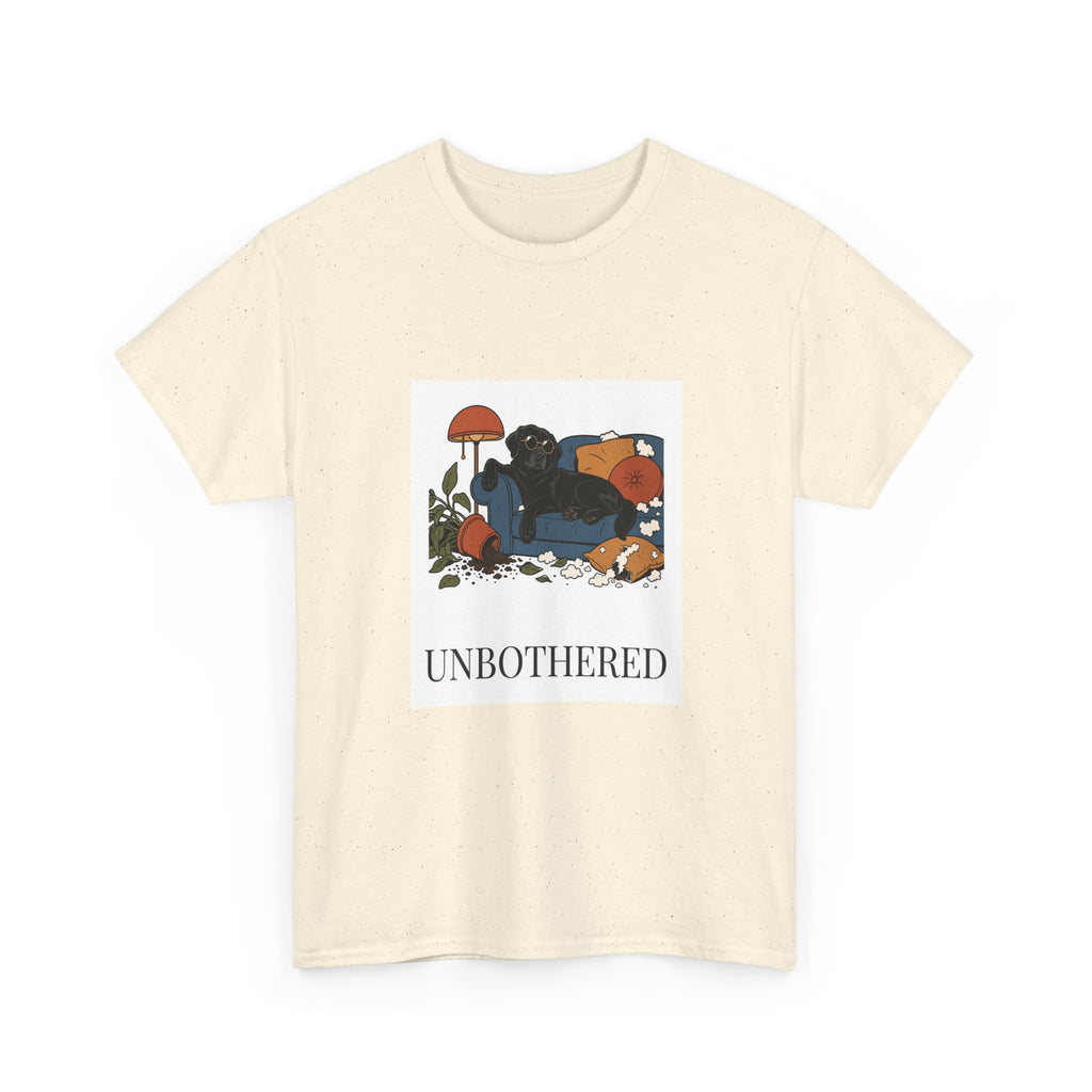 Unbothered Black Lab Tee | Funny Dog Mom Gift