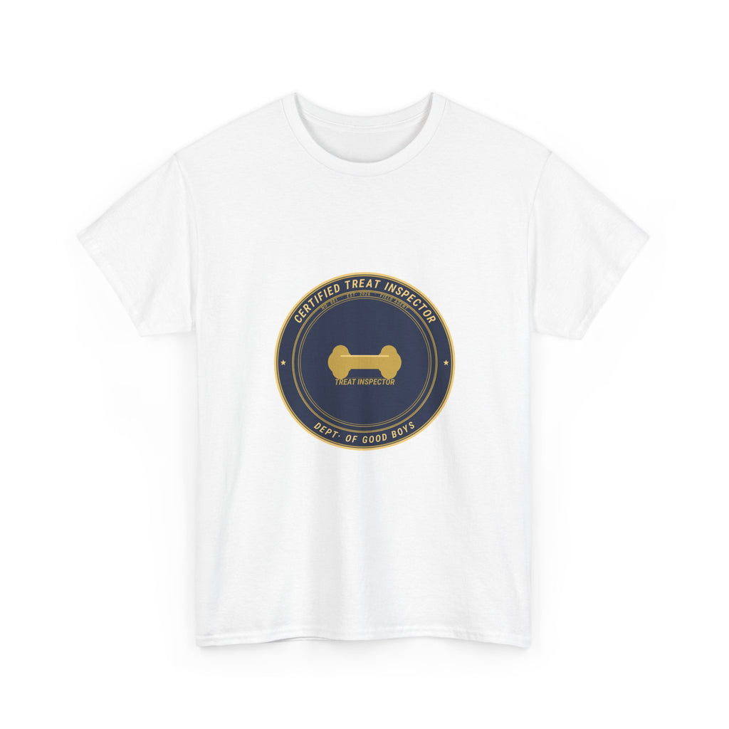Certified Treat Inspector Dog Tee | Funny Dog Owner Shirt