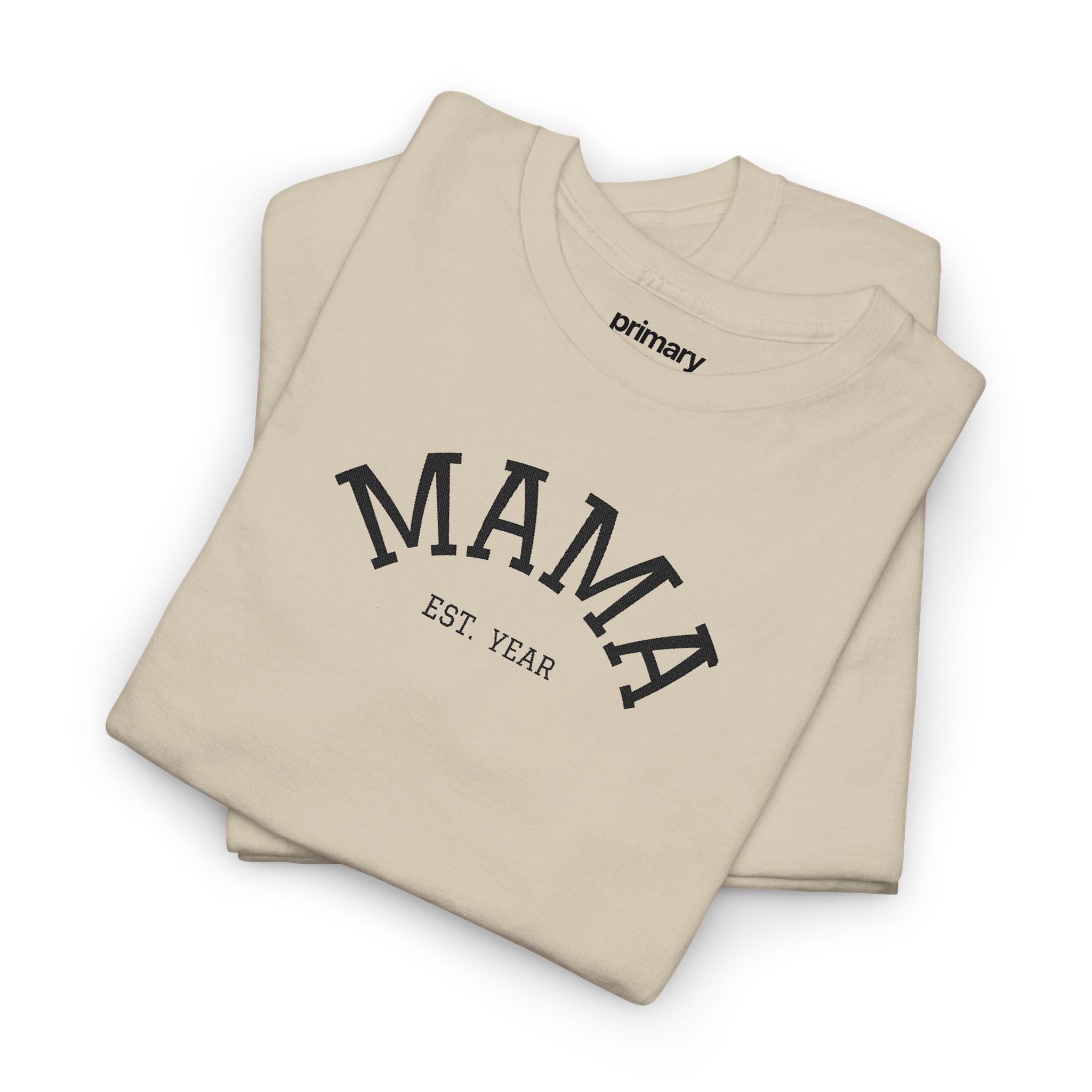 Mama Est. Year T‑Shirt — Vintage Mom Graphic Tee (Custom Year)