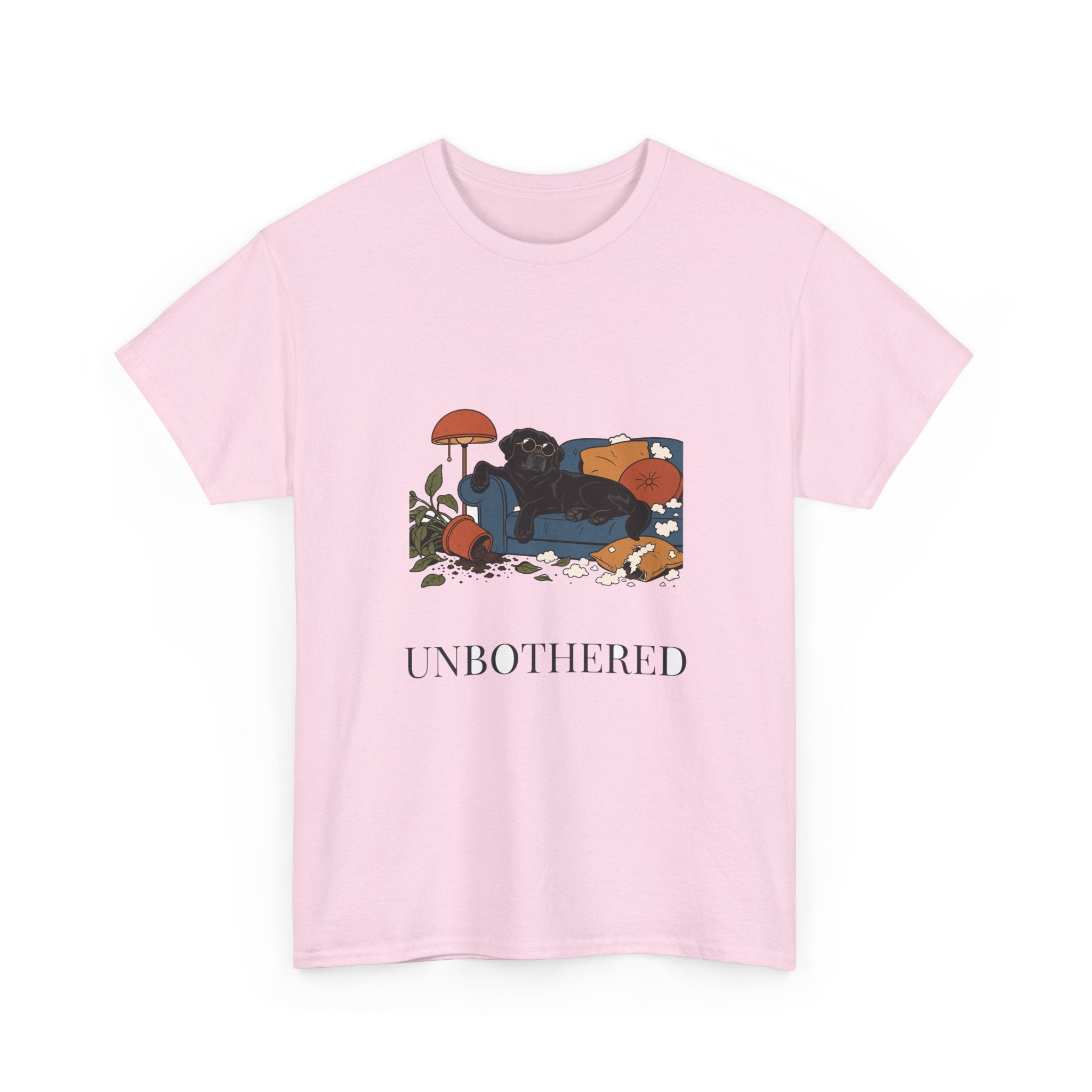 Unbothered Black Lab Tee | Funny Dog Mom Gift