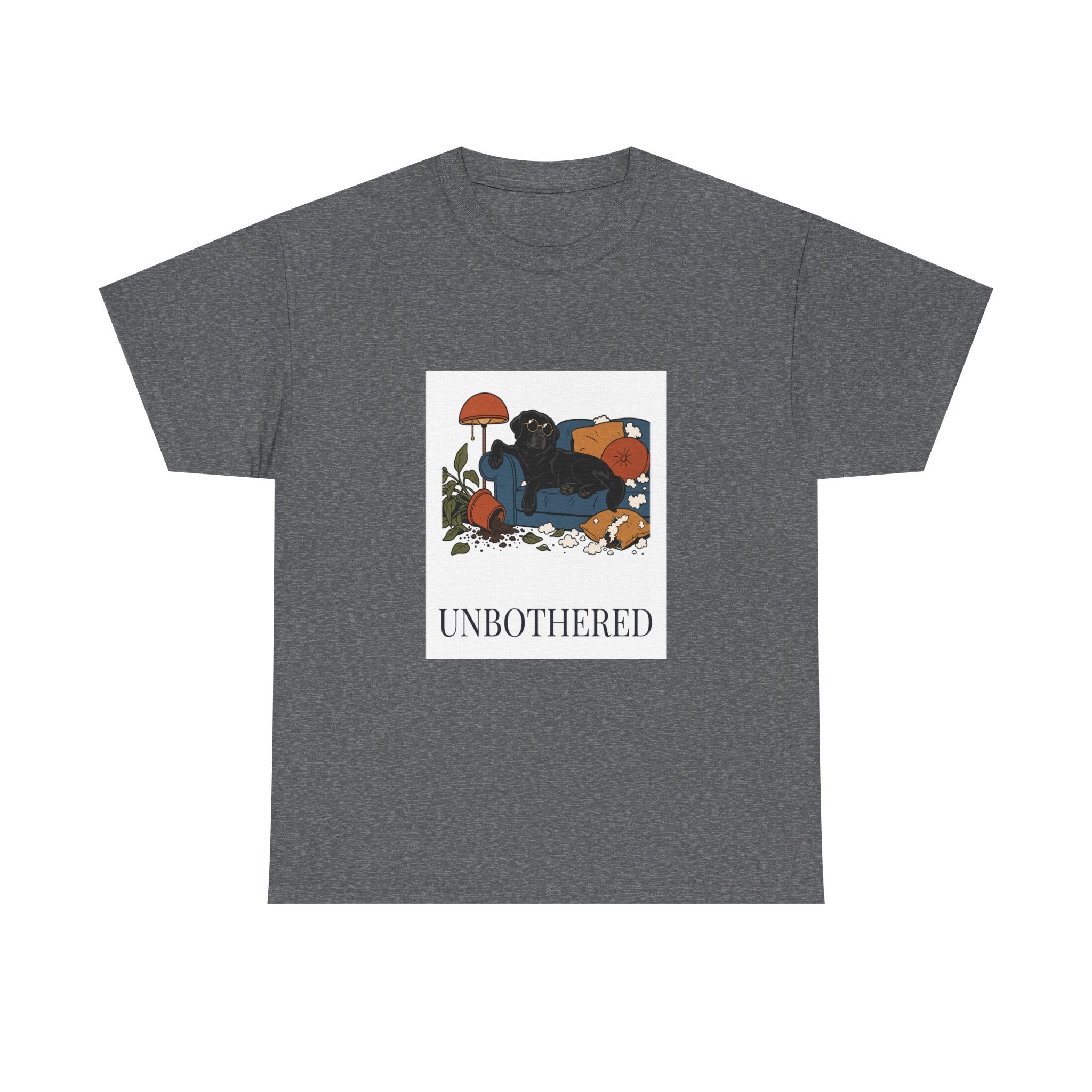 Unbothered Black Lab Tee | Funny Dog Mom Gift