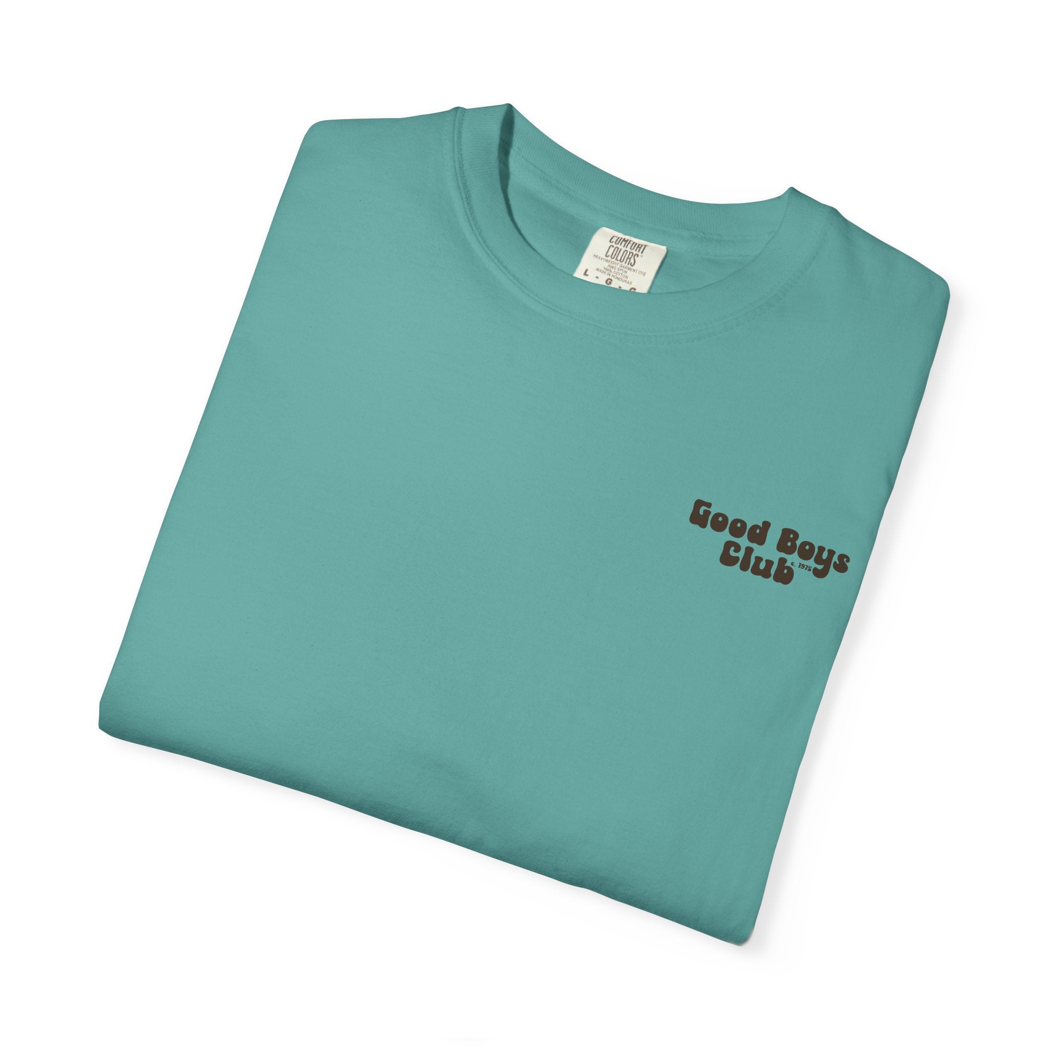 Good Boys Club T-Shirt — Retro Dogs Guitar Beach Graphic
