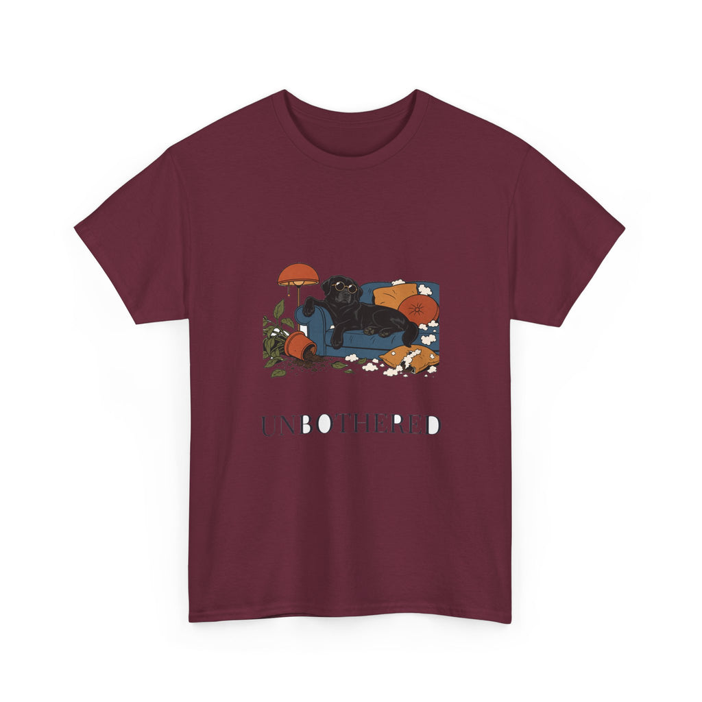 Unbothered Black Lab Tee | Funny Dog Mom Gift