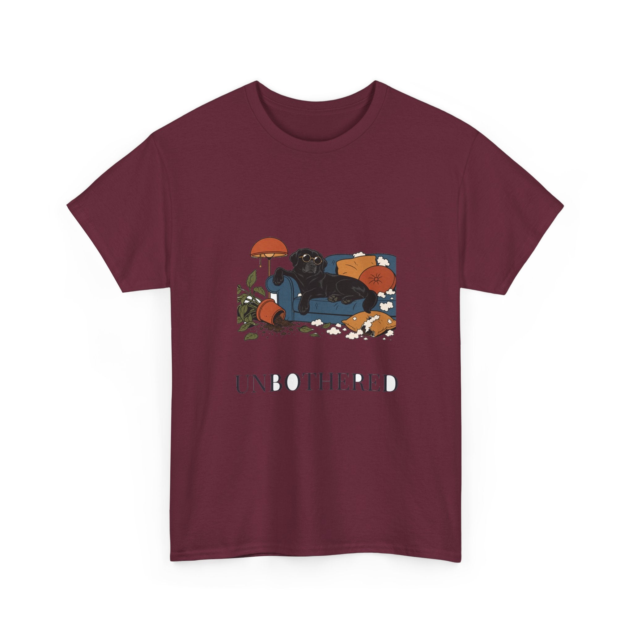 Unbothered Black Lab Tee | Funny Dog Mom Gift