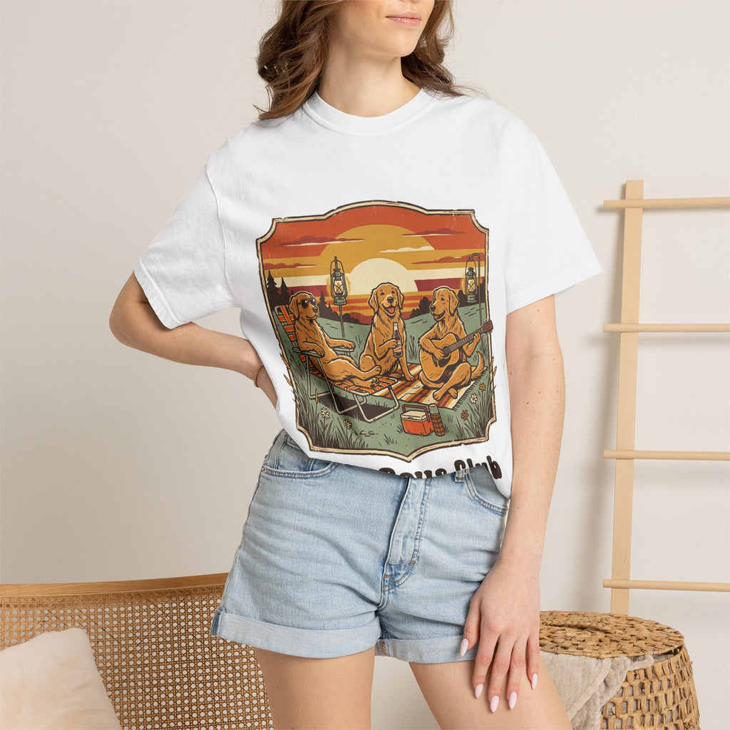Good Boys Club T-Shirt — Retro Fishing Dogs Graphic Tee