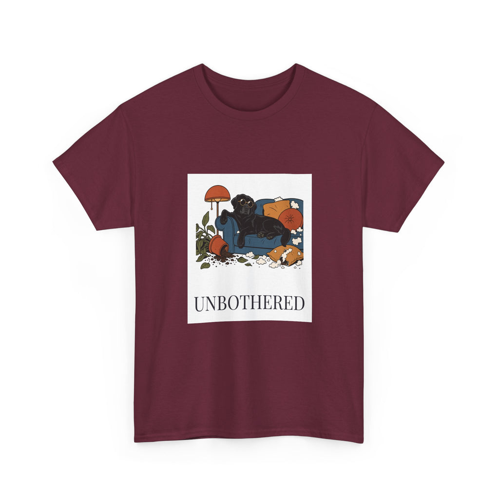 Unbothered Black Lab Tee | Funny Dog Mom Gift