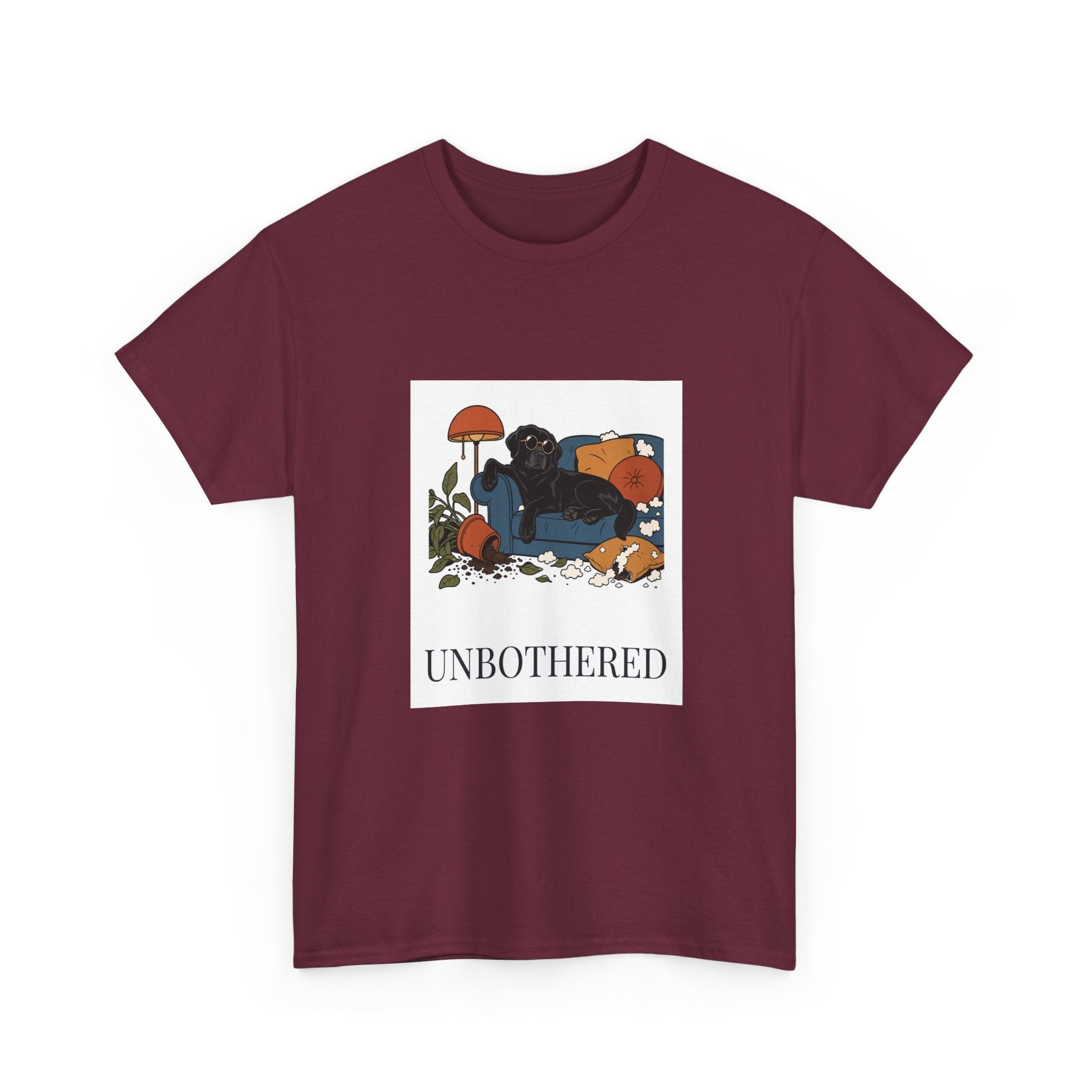 Unbothered Black Lab Tee | Funny Dog Mom Gift