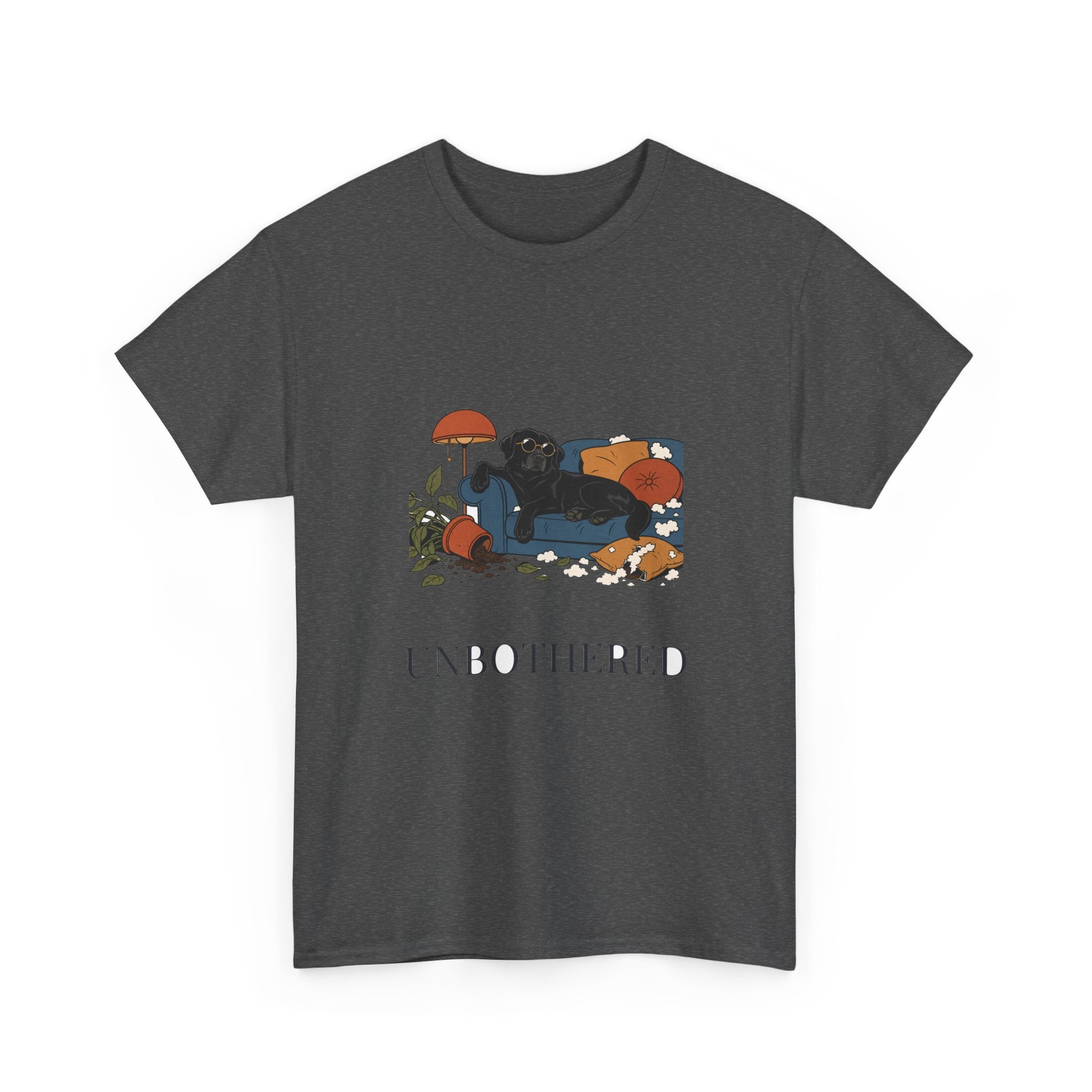 Unbothered Black Lab Tee | Funny Dog Mom Gift
