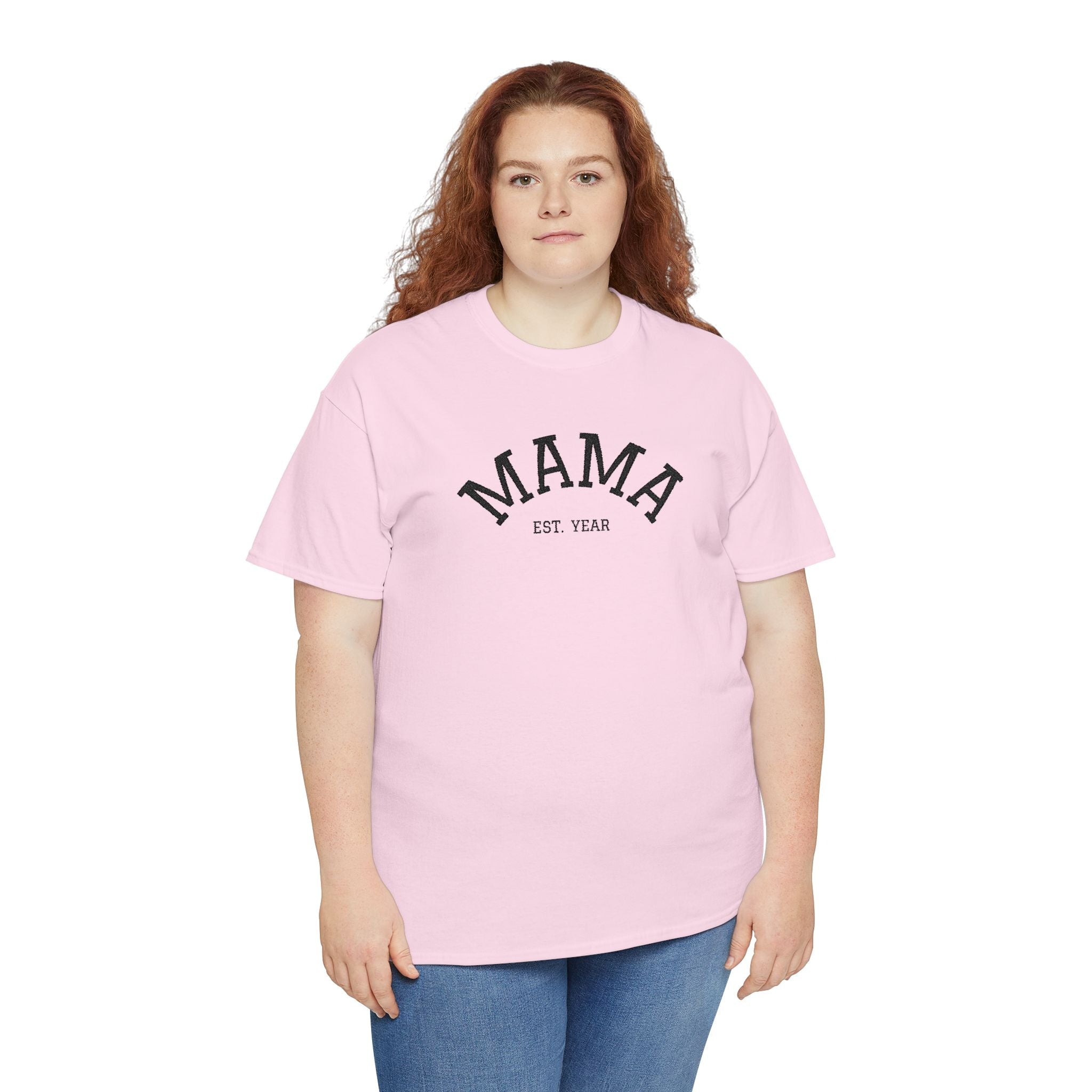 Mama Est. Year T‑Shirt — Vintage Mom Graphic Tee (Custom Year)