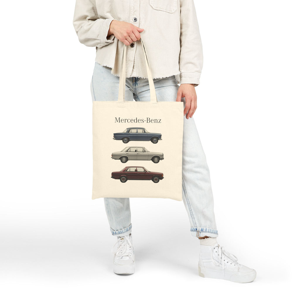 Vintage Mercedes-Benz Cars Tote Bag | Classic Car Illustration