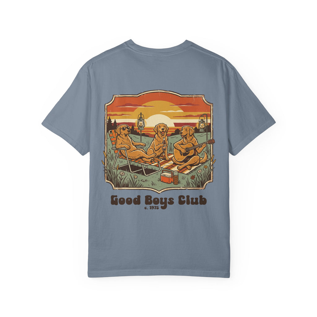 Copy of Good Boys Club T-Shirt — Retro Fishing Dogs Graphic Tee