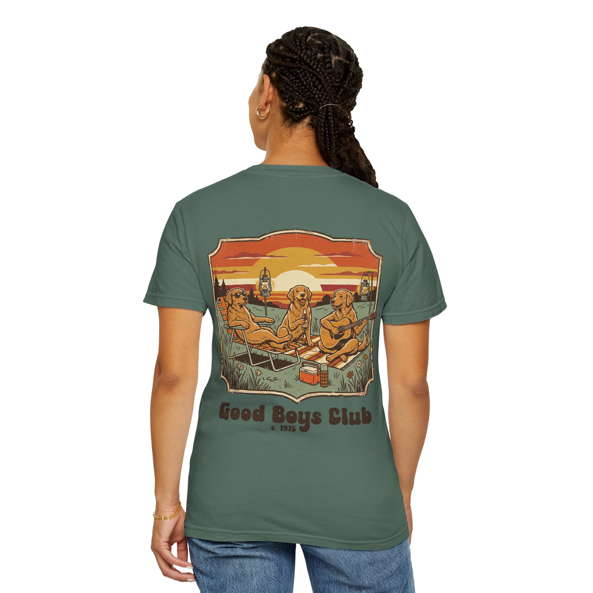 Copy of Good Boys Club T-Shirt — Retro Fishing Dogs Graphic Tee