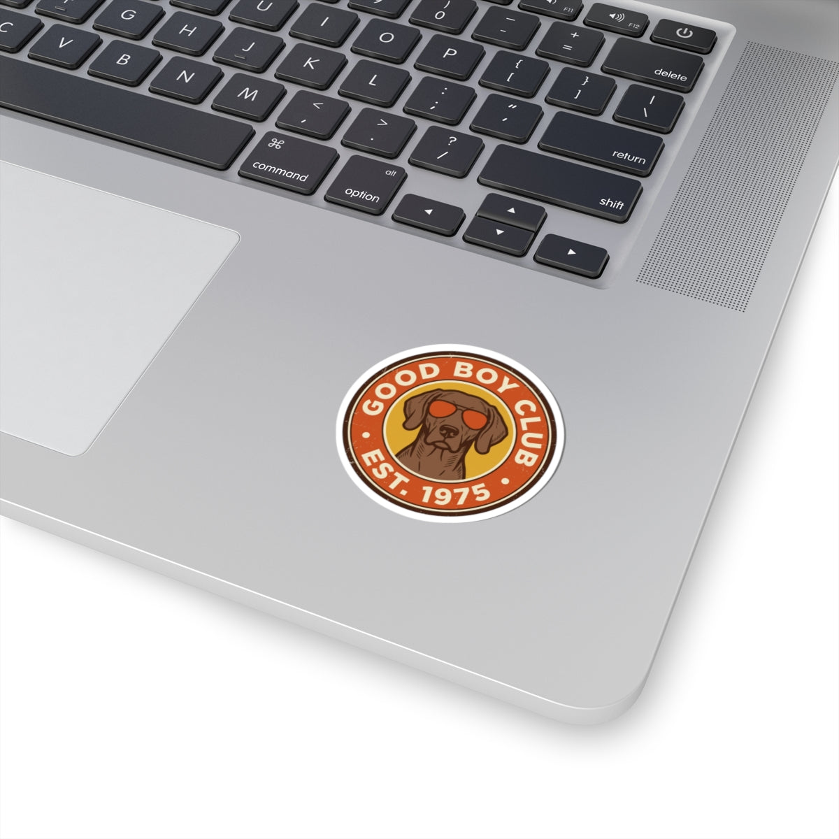 Good Boy Club Dog Sticker | Kiss-Cut Vinyl Sticker, Retro Pup Design