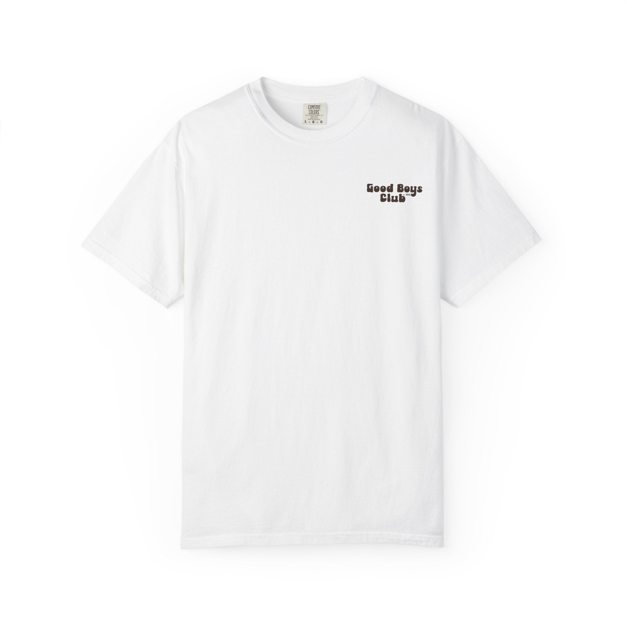 Good Boys Club T-Shirt — Retro Dogs Guitar Beach Graphic