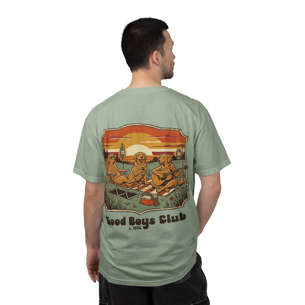 Copy of Good Boys Club T-Shirt — Retro Fishing Dogs Graphic Tee