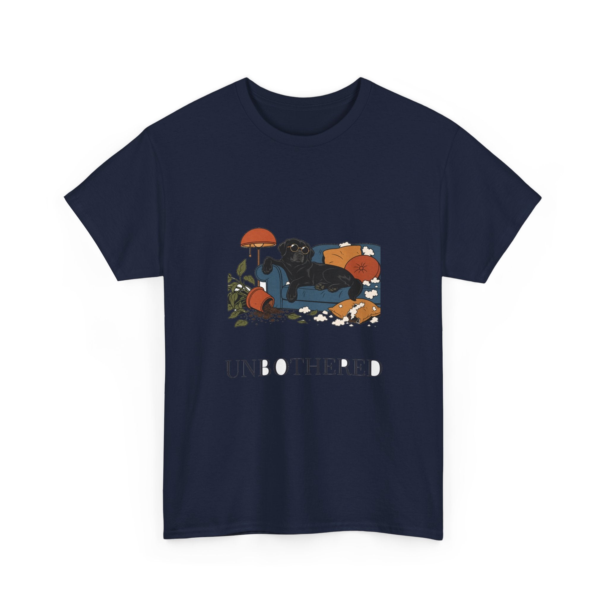 Unbothered Black Lab Tee | Funny Dog Mom Gift