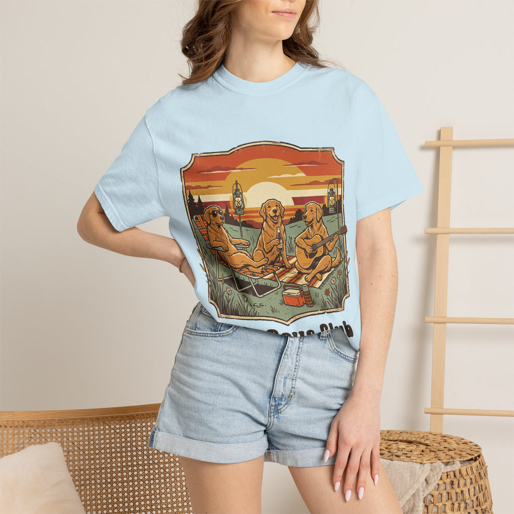 Good Boys Club T-Shirt — Retro Fishing Dogs Graphic Tee
