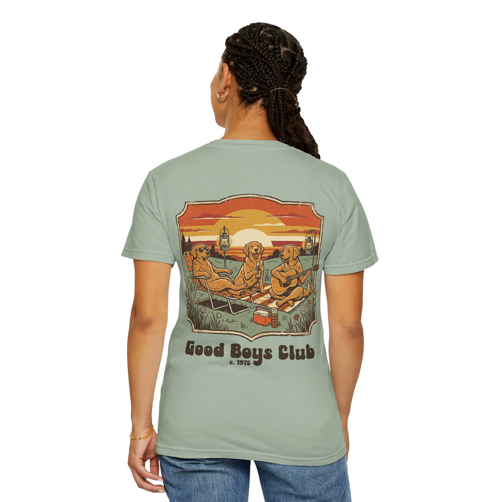 Copy of Good Boys Club T-Shirt — Retro Fishing Dogs Graphic Tee