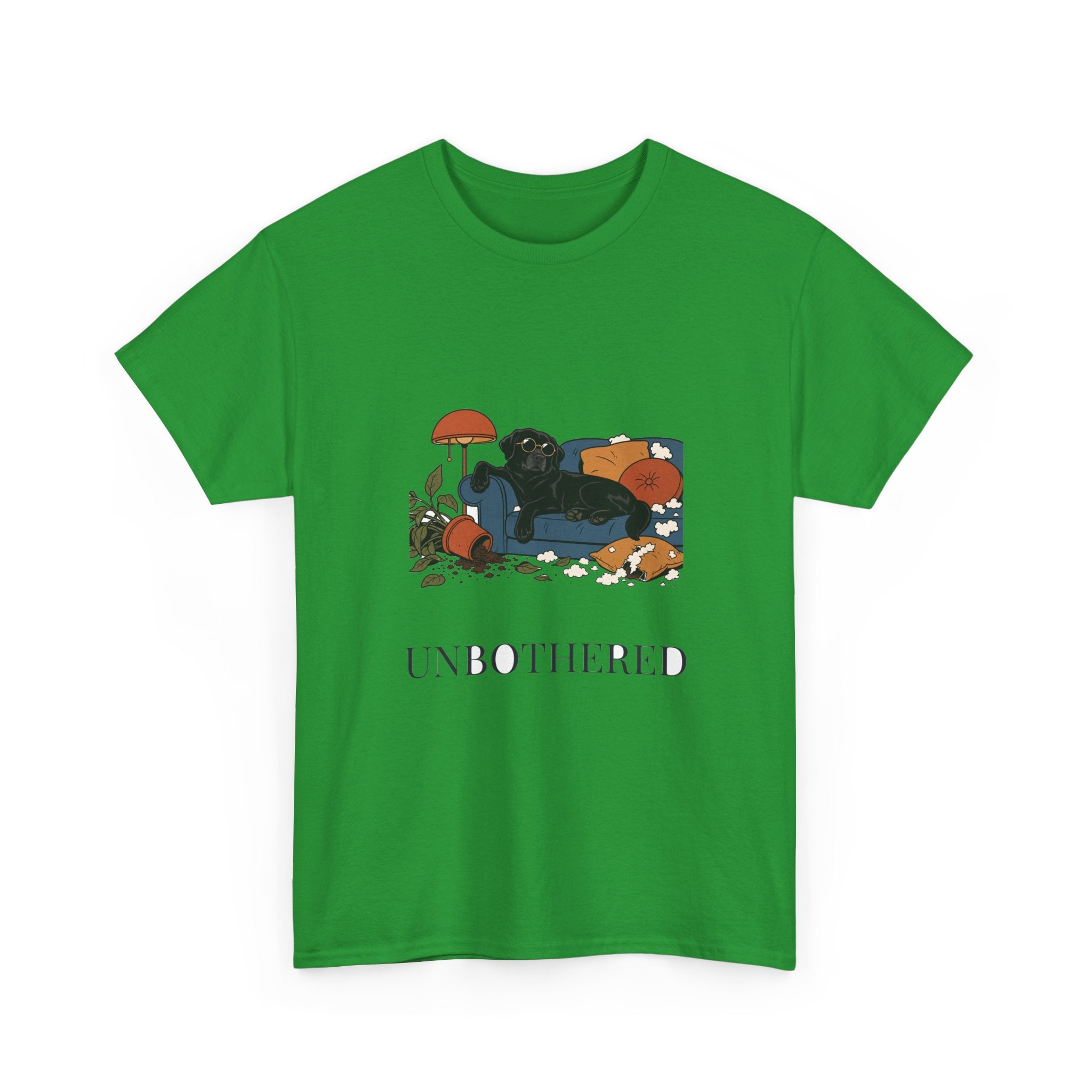 Unbothered Black Lab Tee | Funny Dog Mom Gift