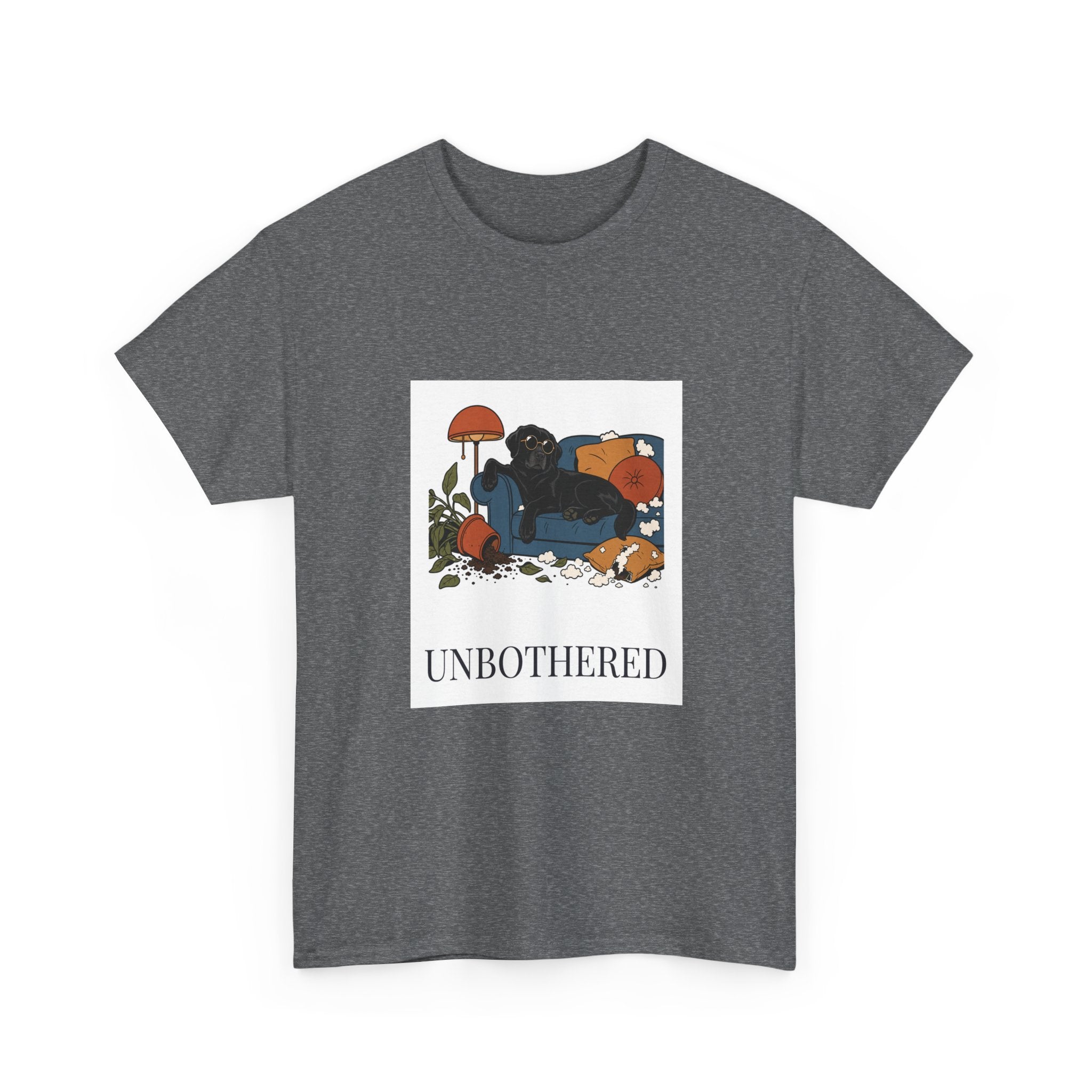Unbothered Black Lab Tee | Funny Dog Mom Gift