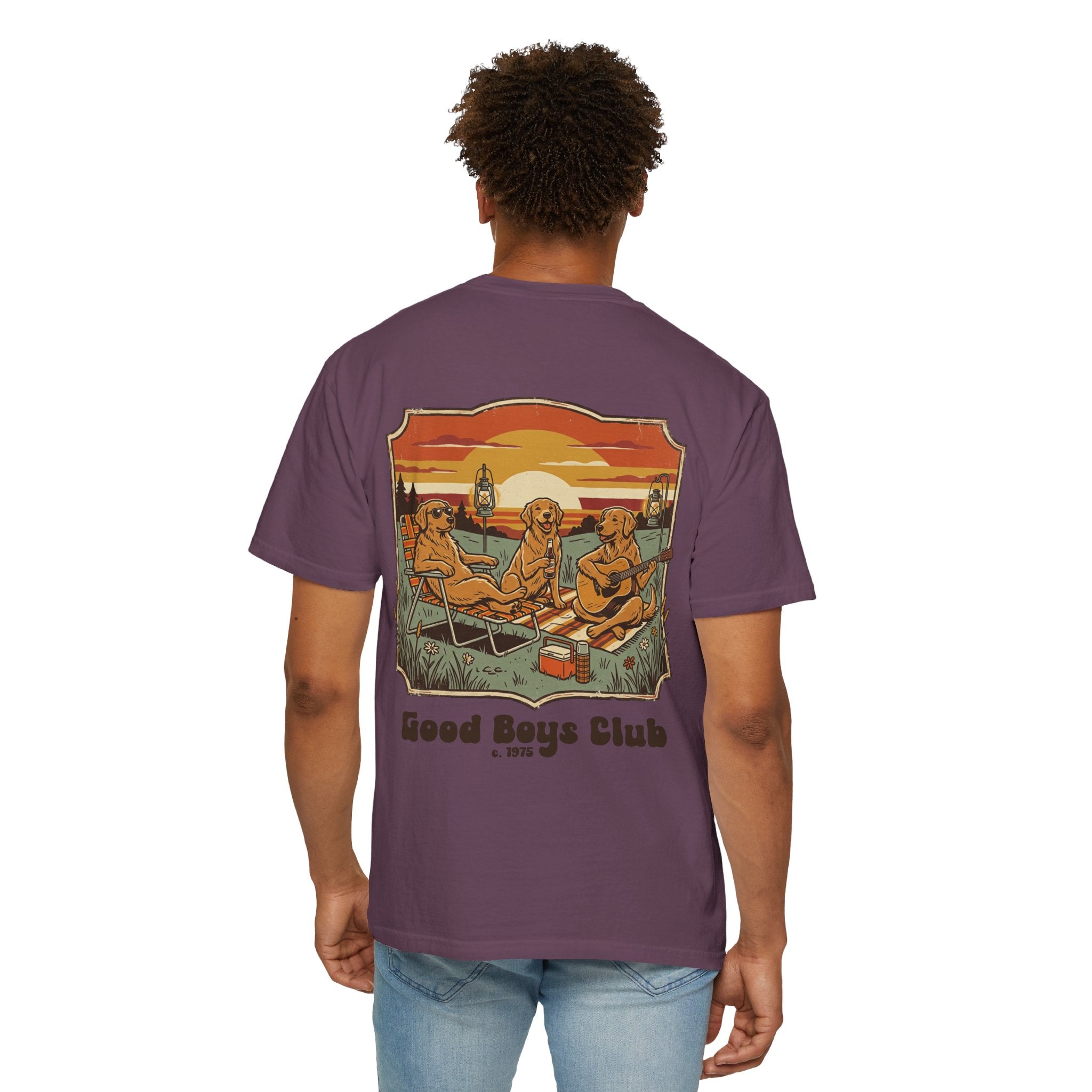 Copy of Good Boys Club T-Shirt — Retro Fishing Dogs Graphic Tee