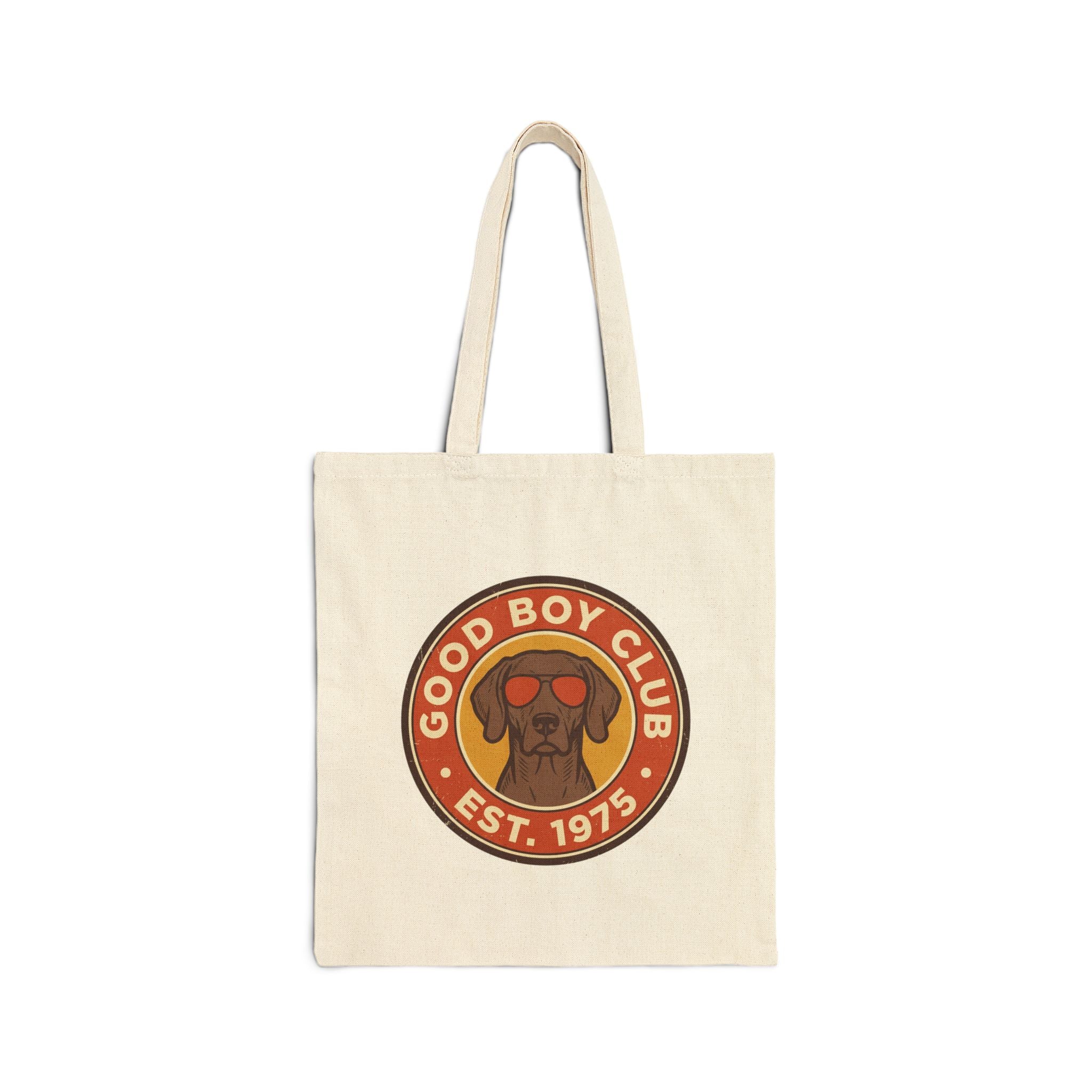 Good Boy Club Dog Logo Tote Bag | Canvas Dog Lover Tote