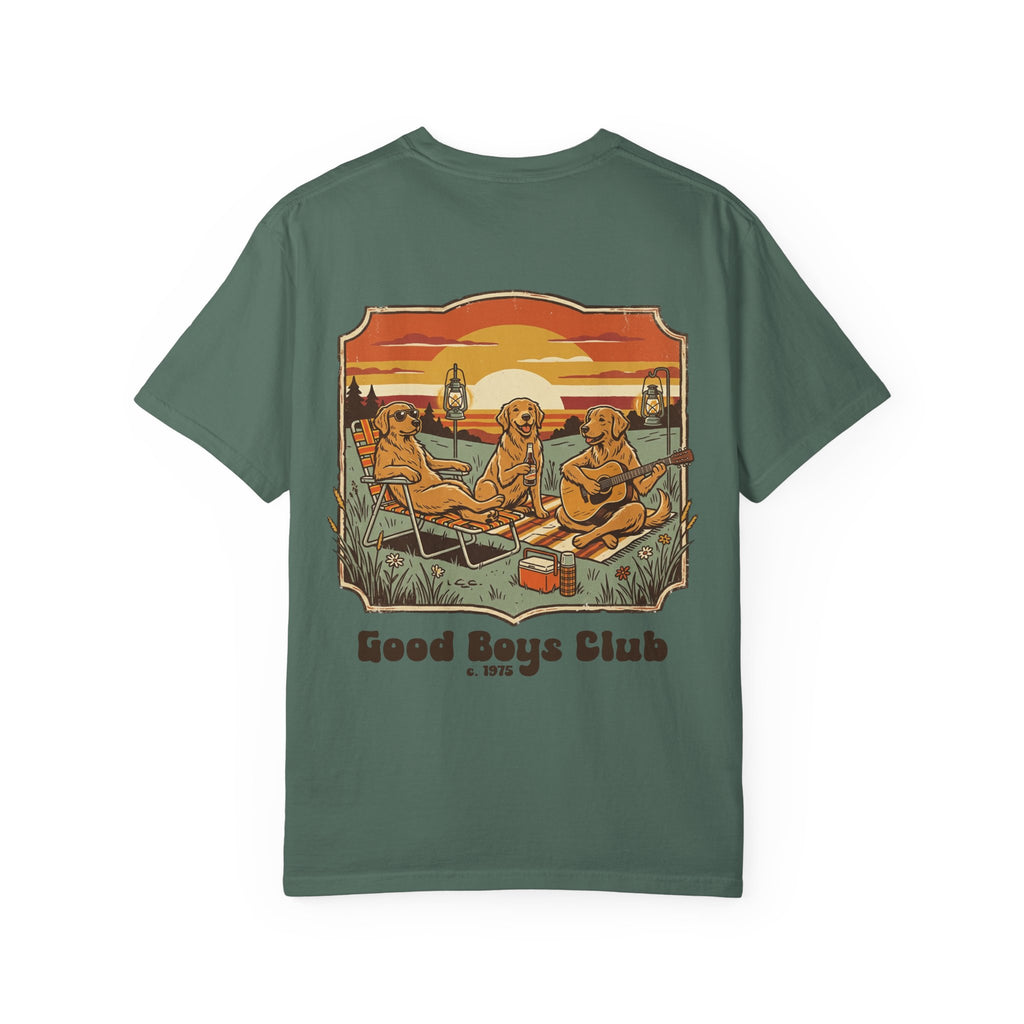 Copy of Good Boys Club T-Shirt — Retro Fishing Dogs Graphic Tee