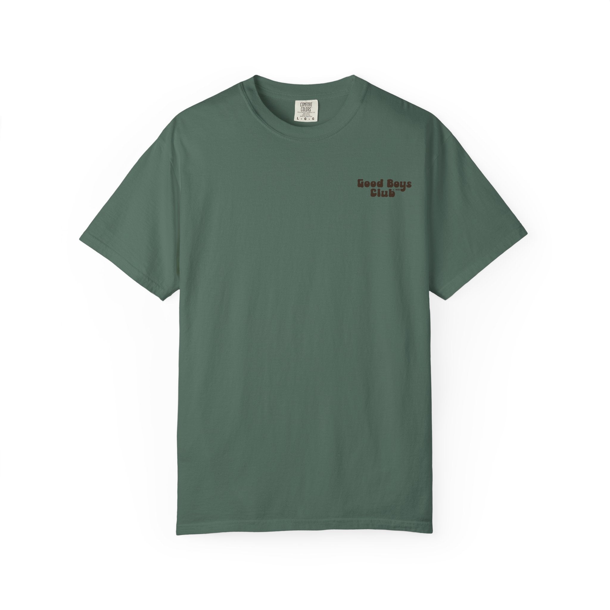 Good Boys Club T-Shirt — Retro Dogs Guitar Beach Graphic