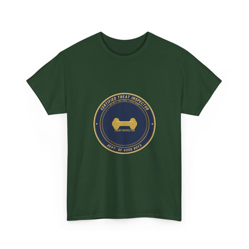 Certified Treat Inspector Dog Tee | Funny Dog Owner Shirt