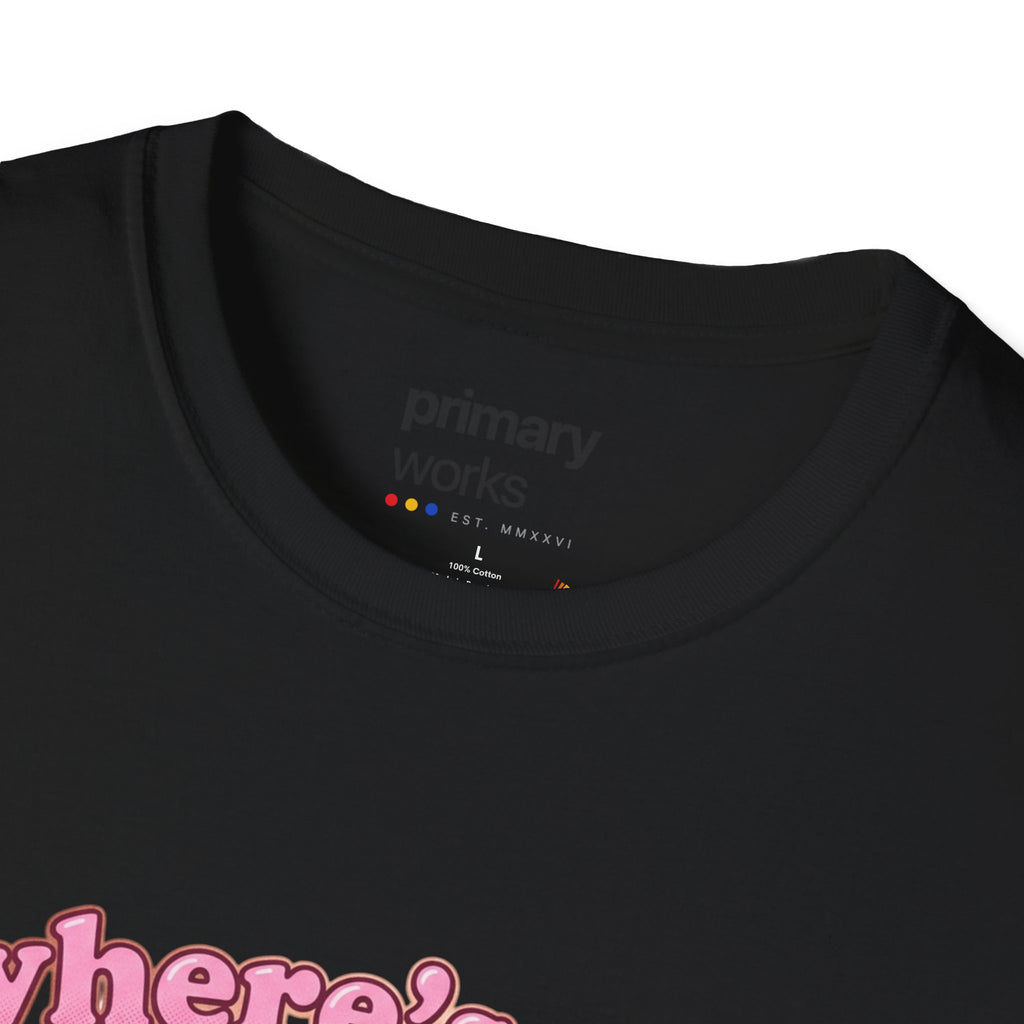 Where's the Chapstick? Rocket Lip Balm T-Shirt — Cute Pink Cosmetic Graphic Tee