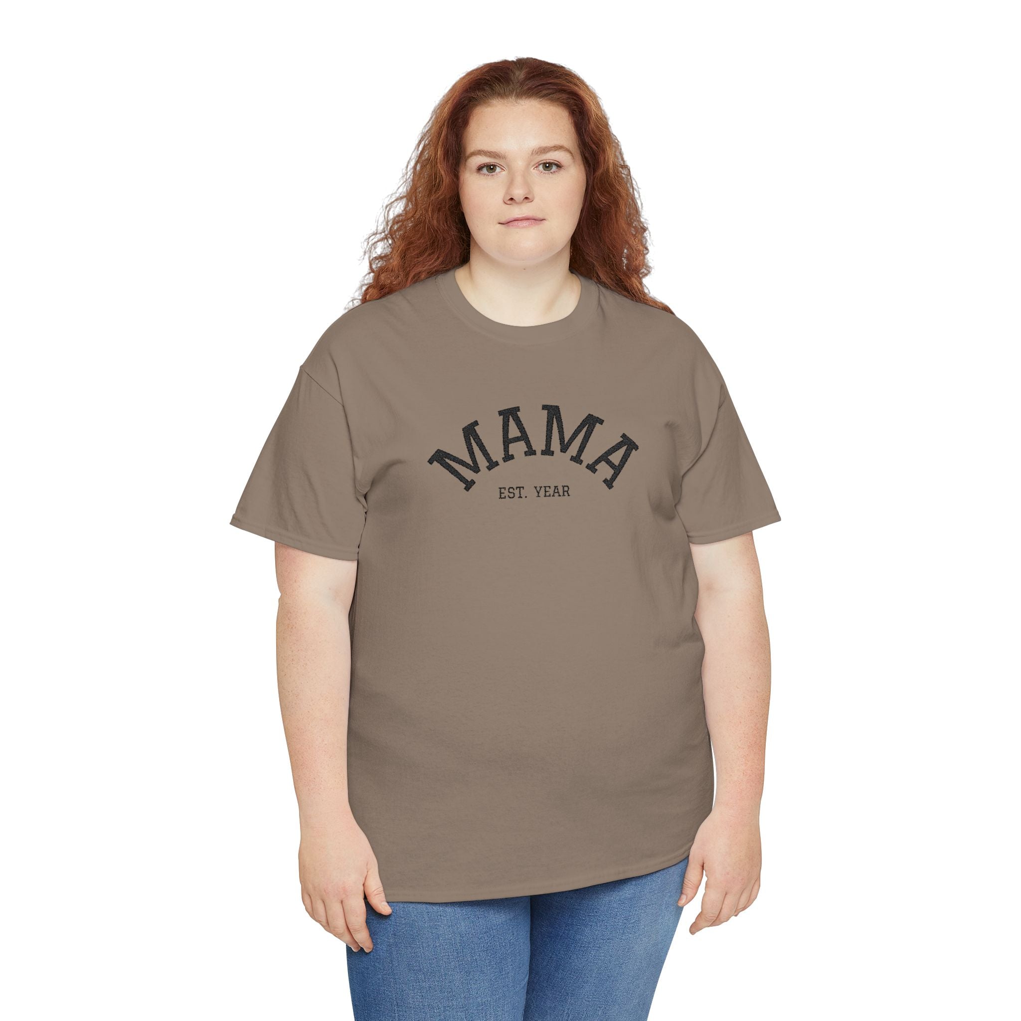 Mama Est. Year T‑Shirt — Vintage Mom Graphic Tee (Custom Year)