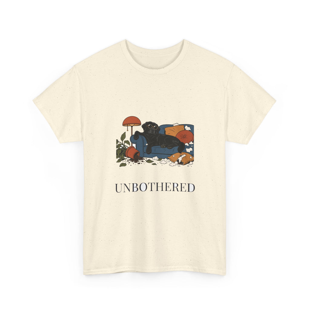 Unbothered Black Lab Tee | Funny Dog Mom Gift