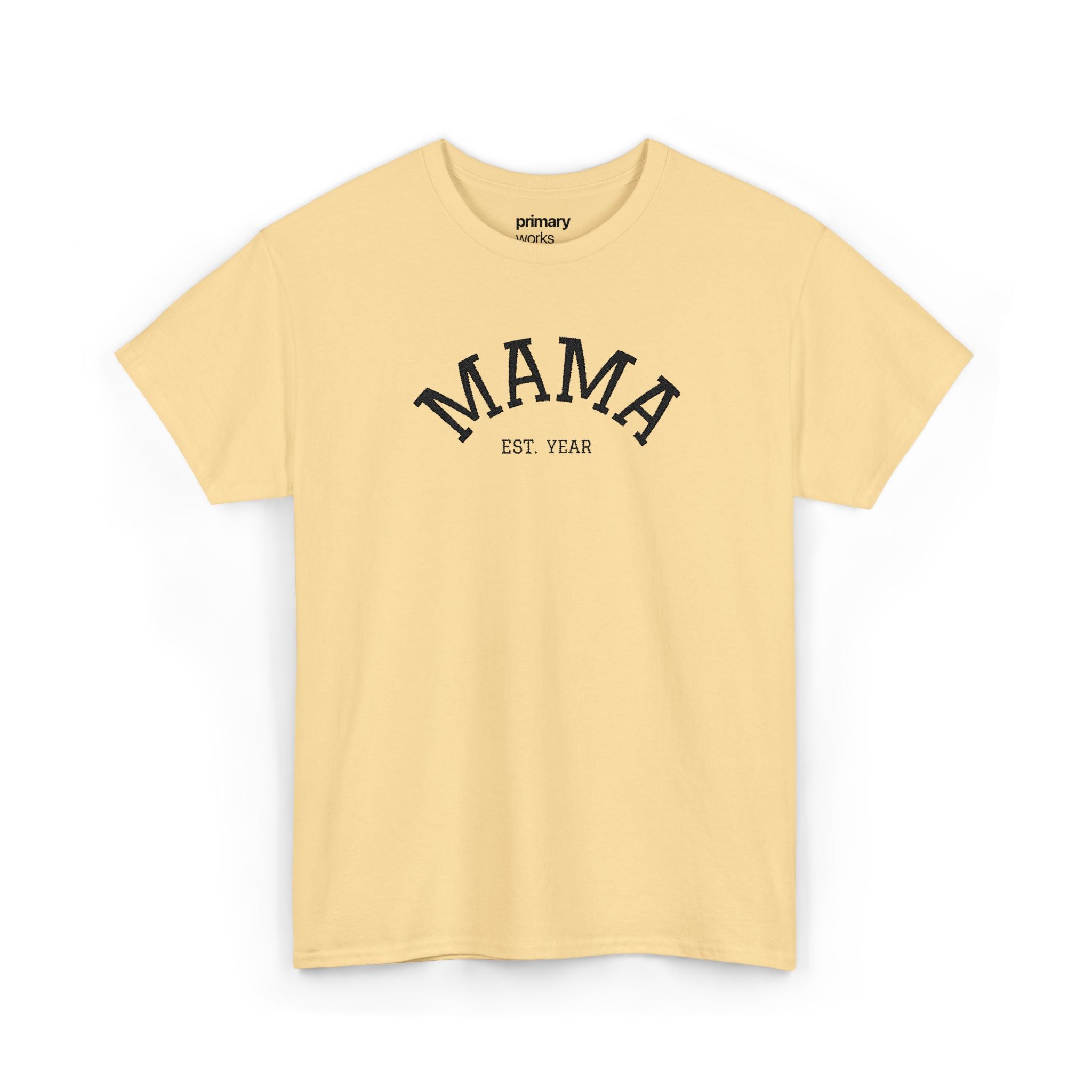 Mama Est. Year T‑Shirt — Vintage Mom Graphic Tee (Custom Year)