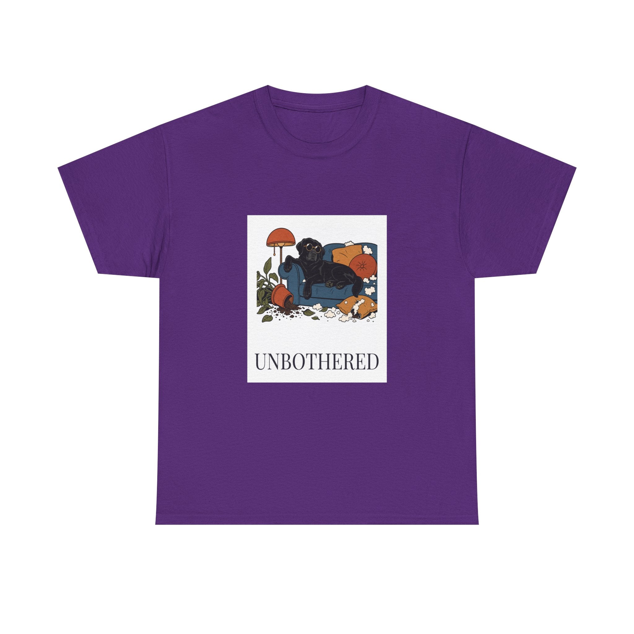 Unbothered Black Lab Tee | Funny Dog Mom Gift