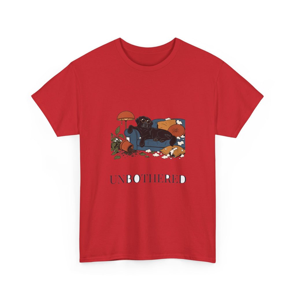 Unbothered Black Lab Tee | Funny Dog Mom Gift