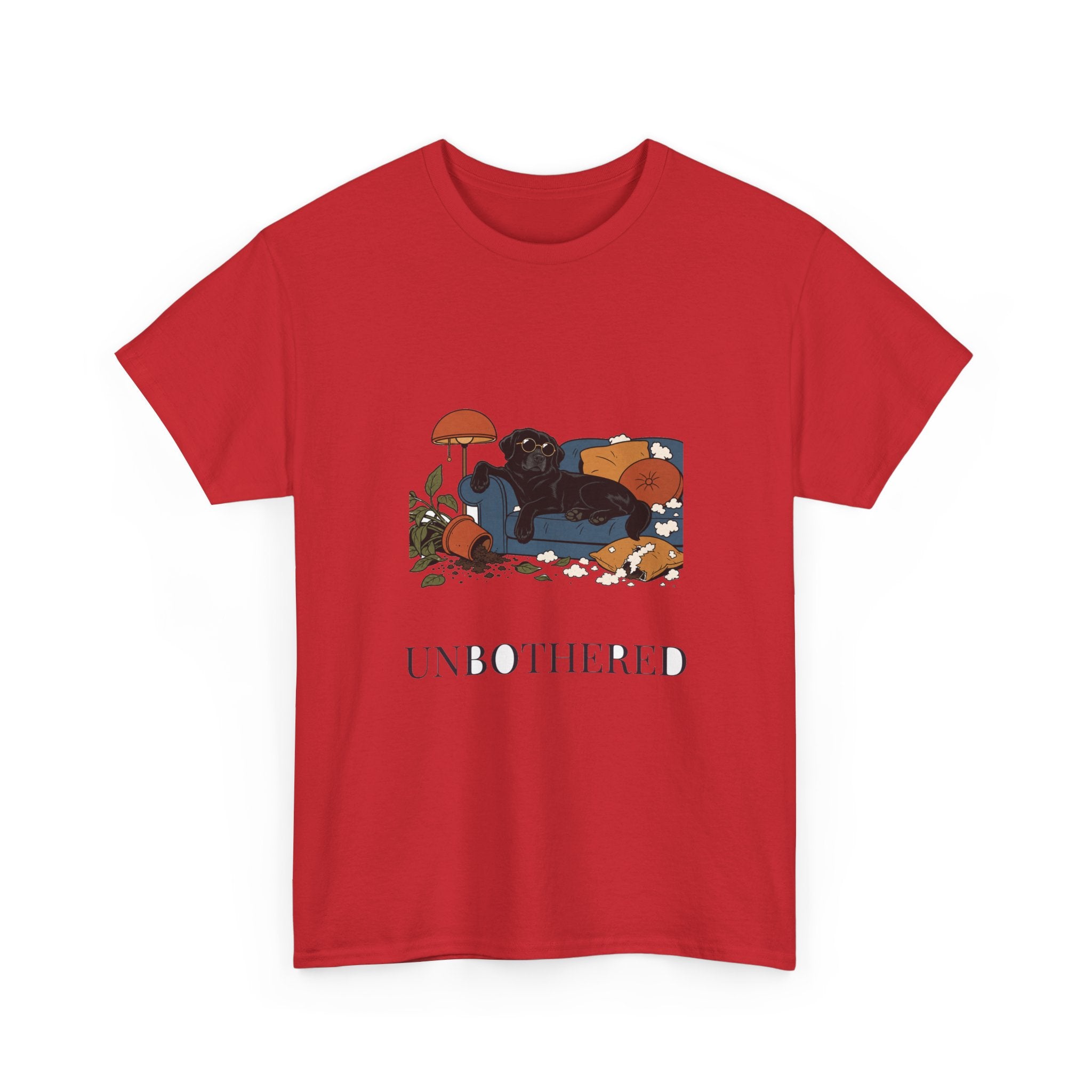 Unbothered Black Lab Tee | Funny Dog Mom Gift