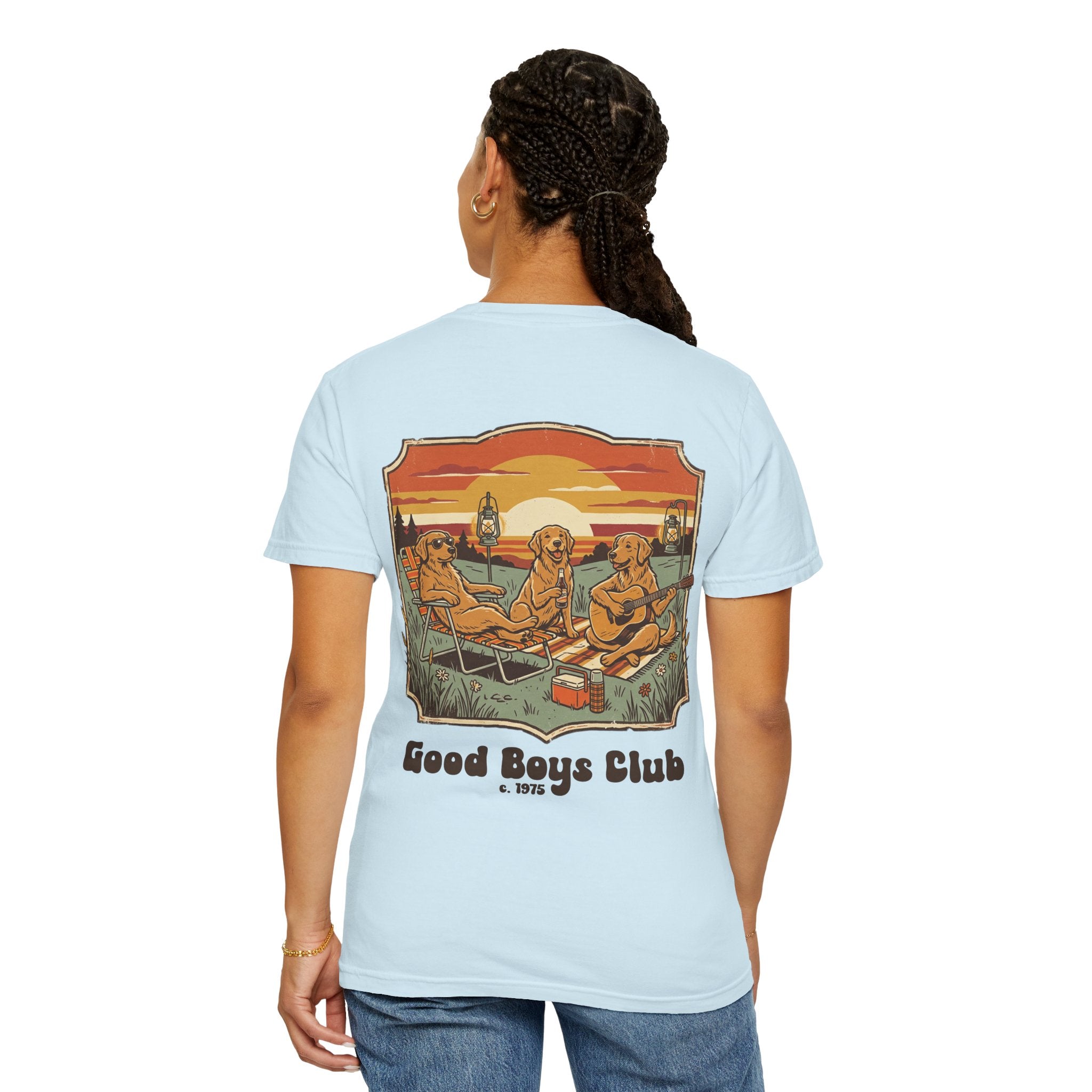 Copy of Good Boys Club T-Shirt — Retro Fishing Dogs Graphic Tee