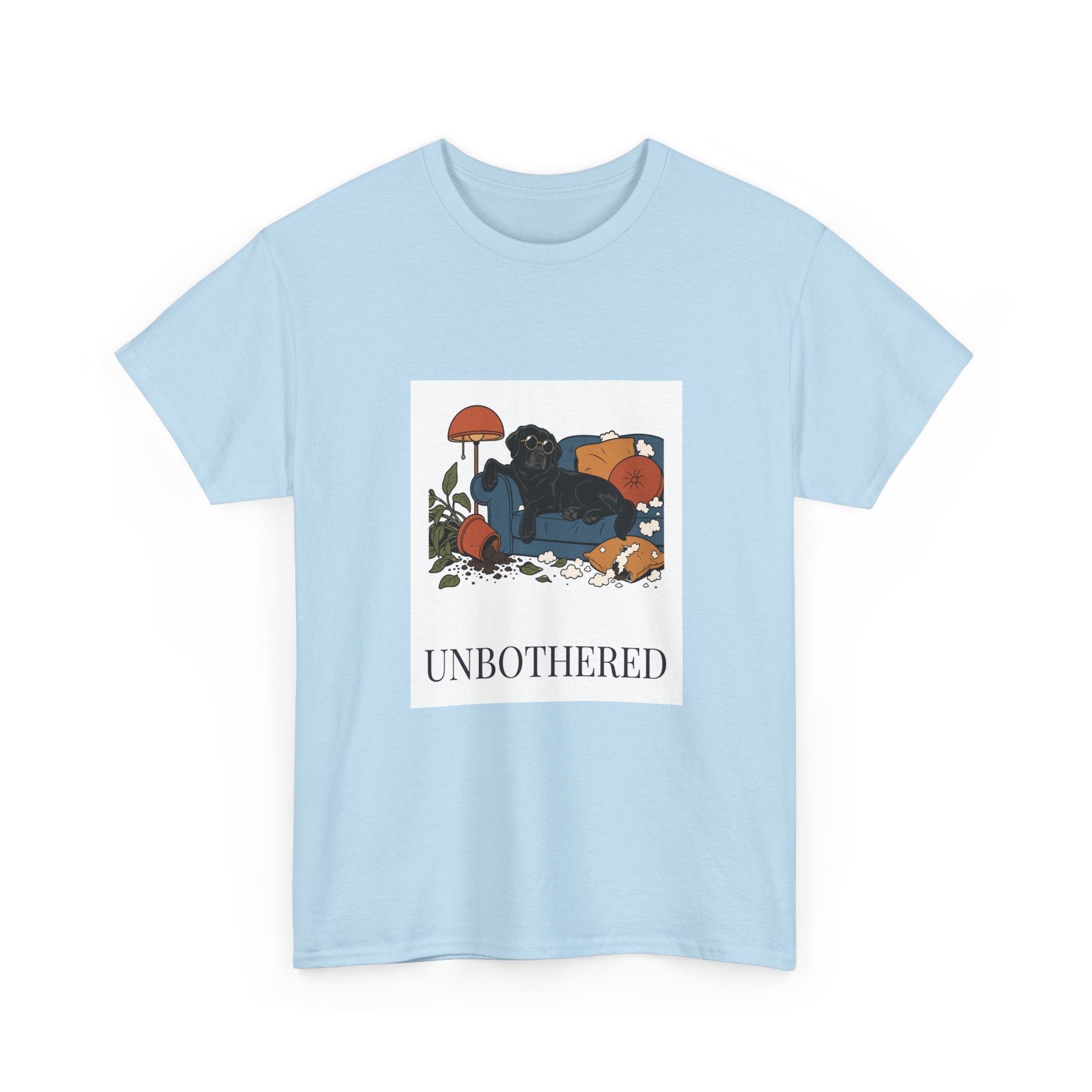 Unbothered Black Lab Tee | Funny Dog Mom Gift
