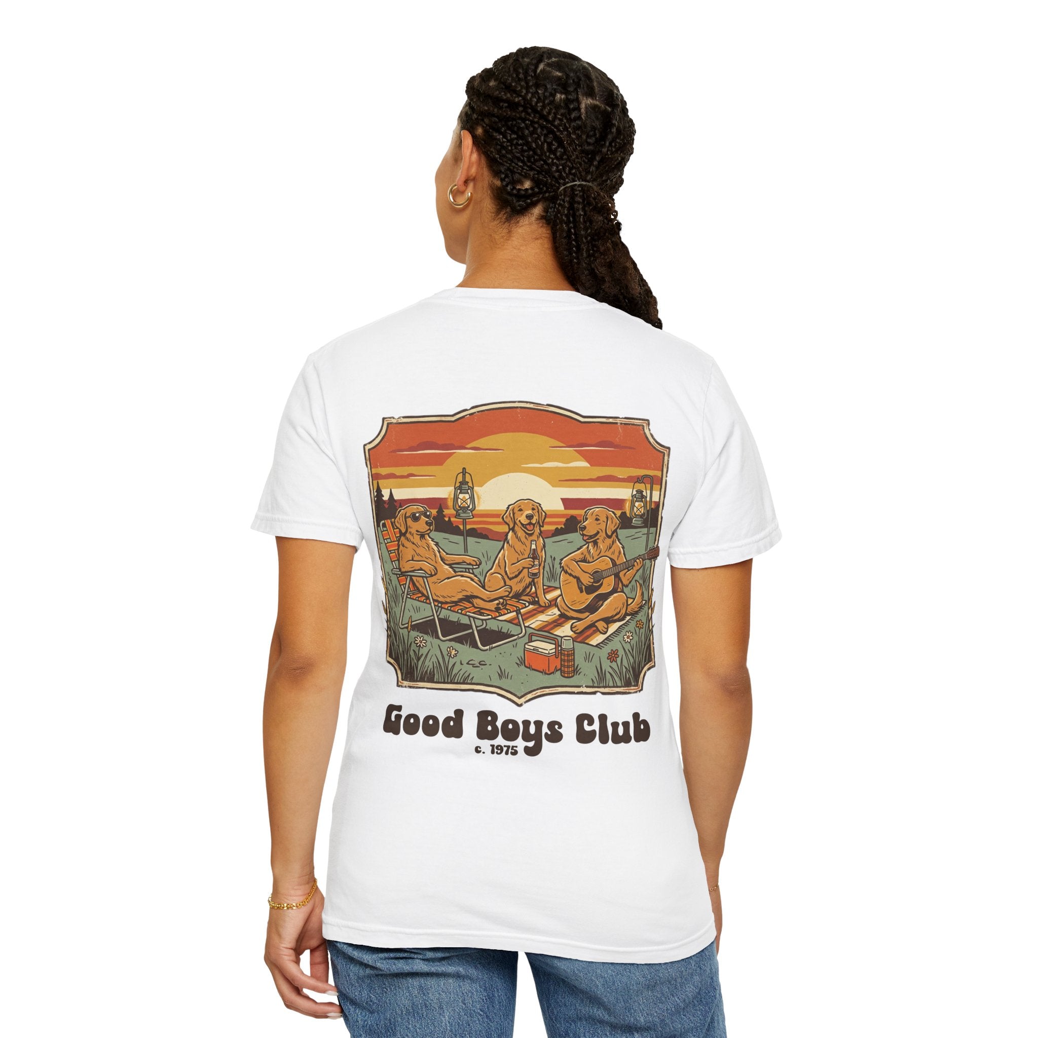 Copy of Good Boys Club T-Shirt — Retro Fishing Dogs Graphic Tee