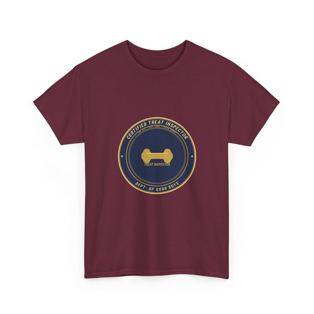 Certified Treat Inspector Dog Tee | Funny Dog Owner Shirt
