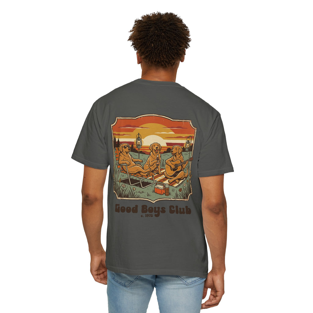 Copy of Good Boys Club T-Shirt — Retro Fishing Dogs Graphic Tee