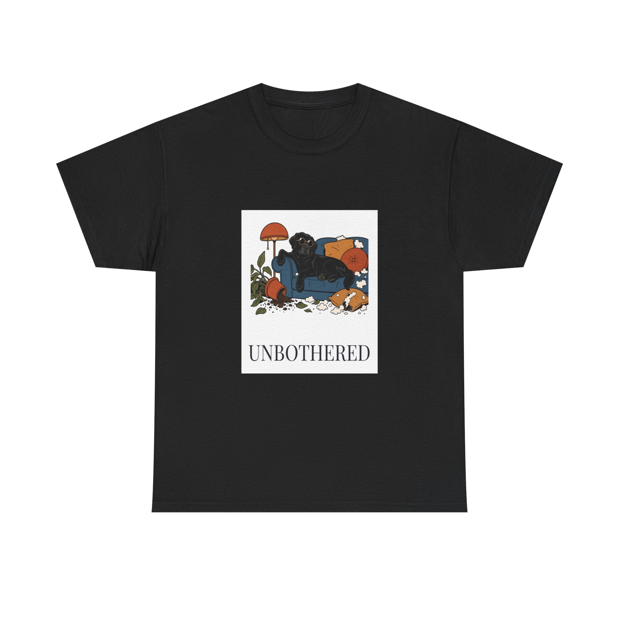 Unbothered Black Lab Tee | Funny Dog Mom Gift