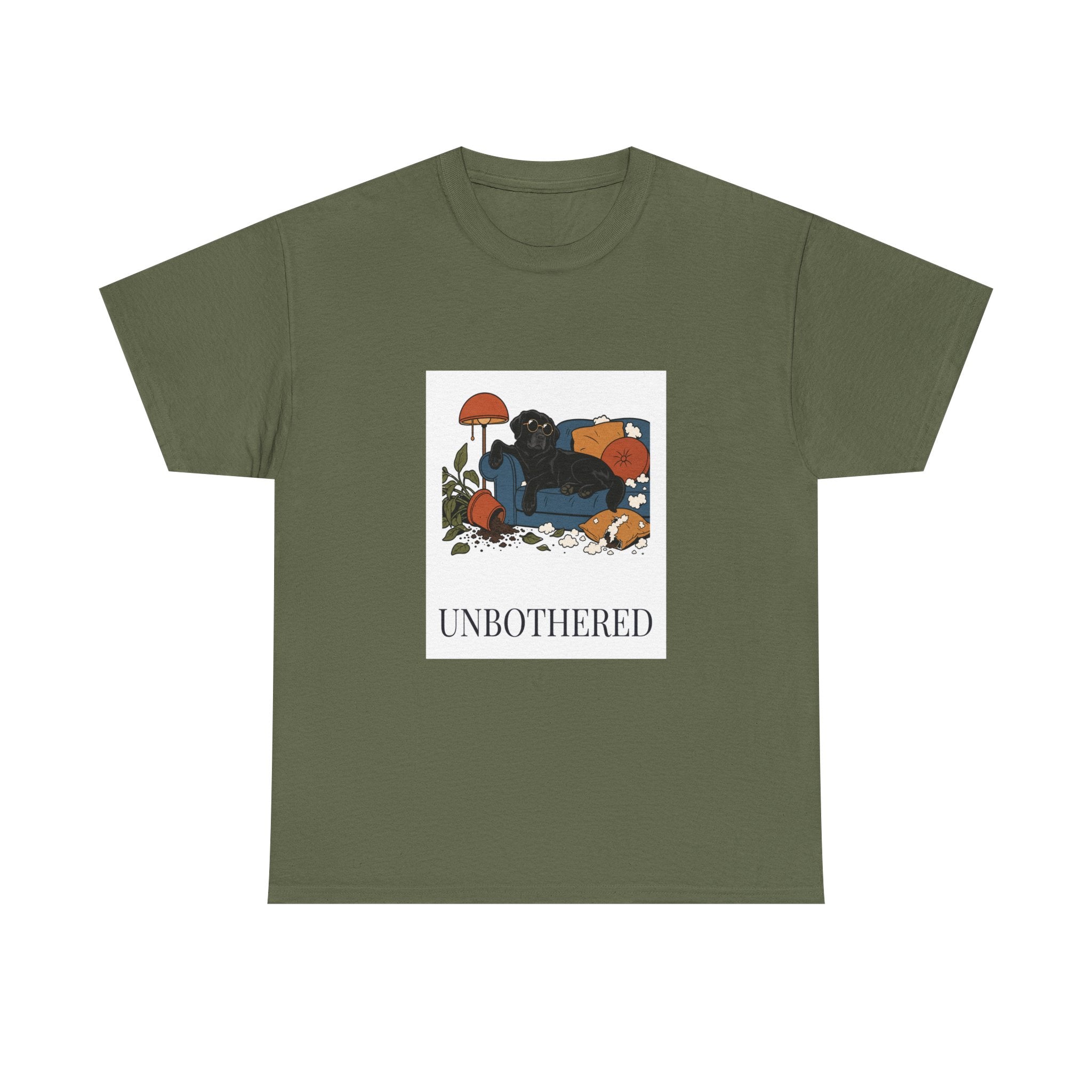 Unbothered Black Lab Tee | Funny Dog Mom Gift