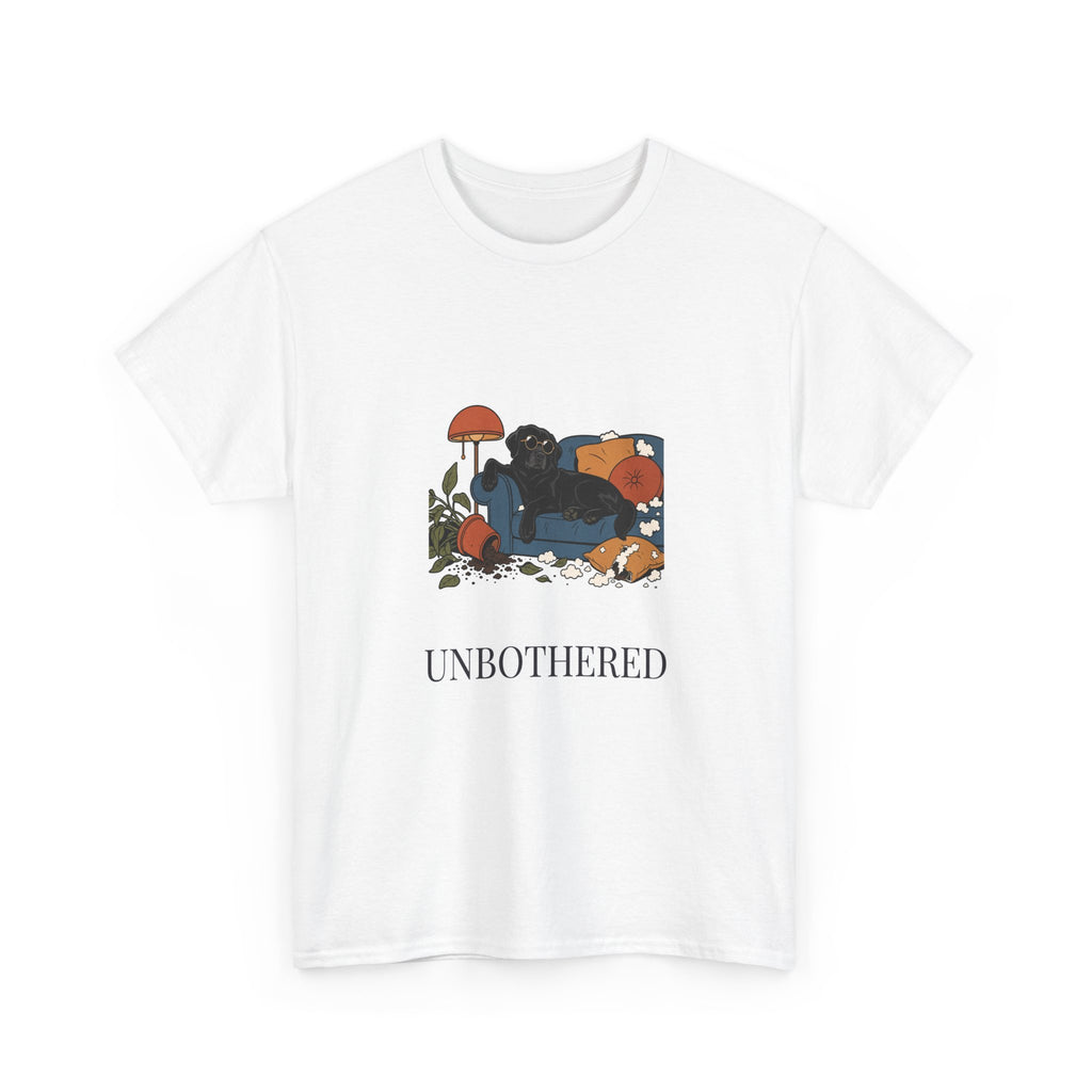 Unbothered Black Lab Tee | Funny Dog Mom Gift