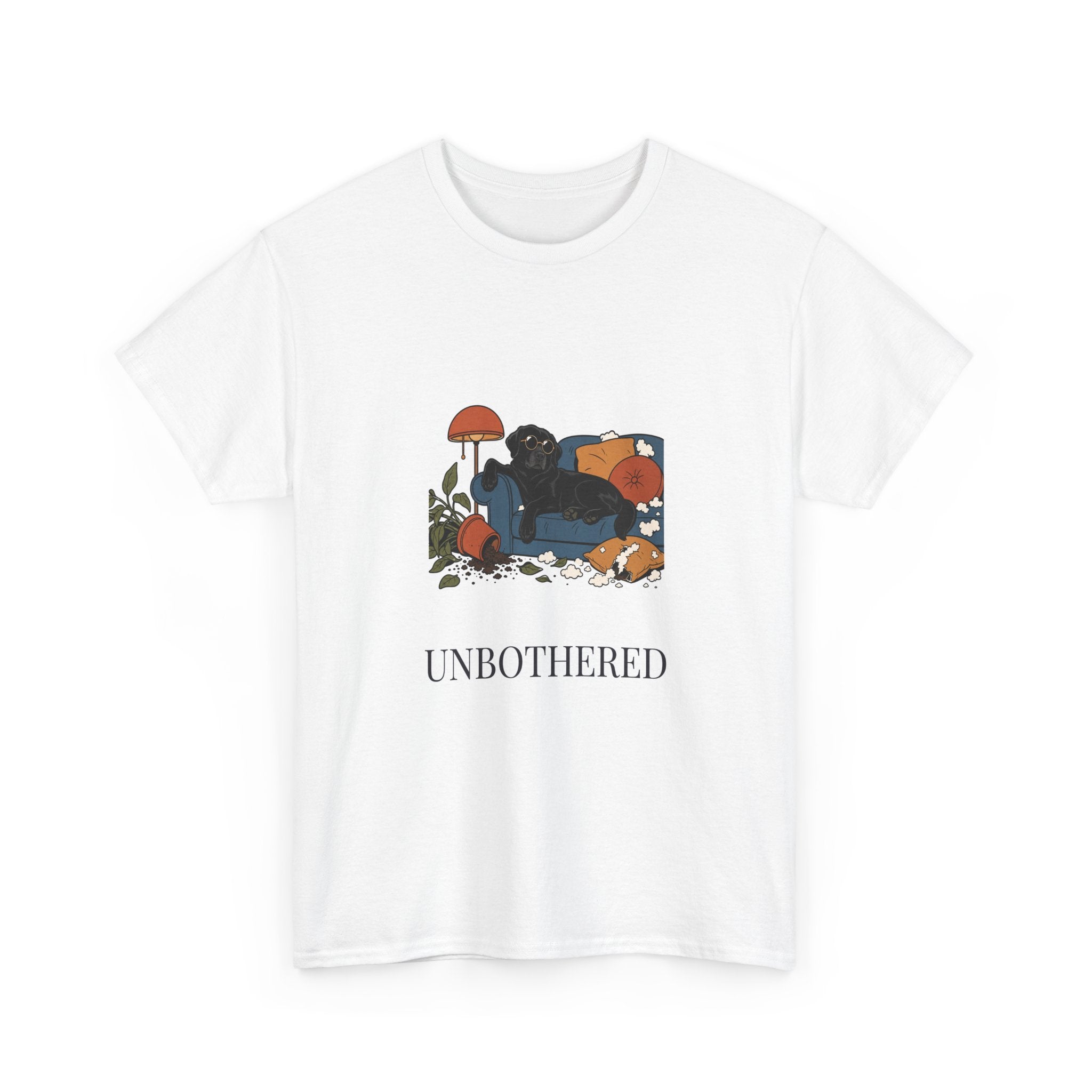 Unbothered Black Lab Tee | Funny Dog Mom Gift