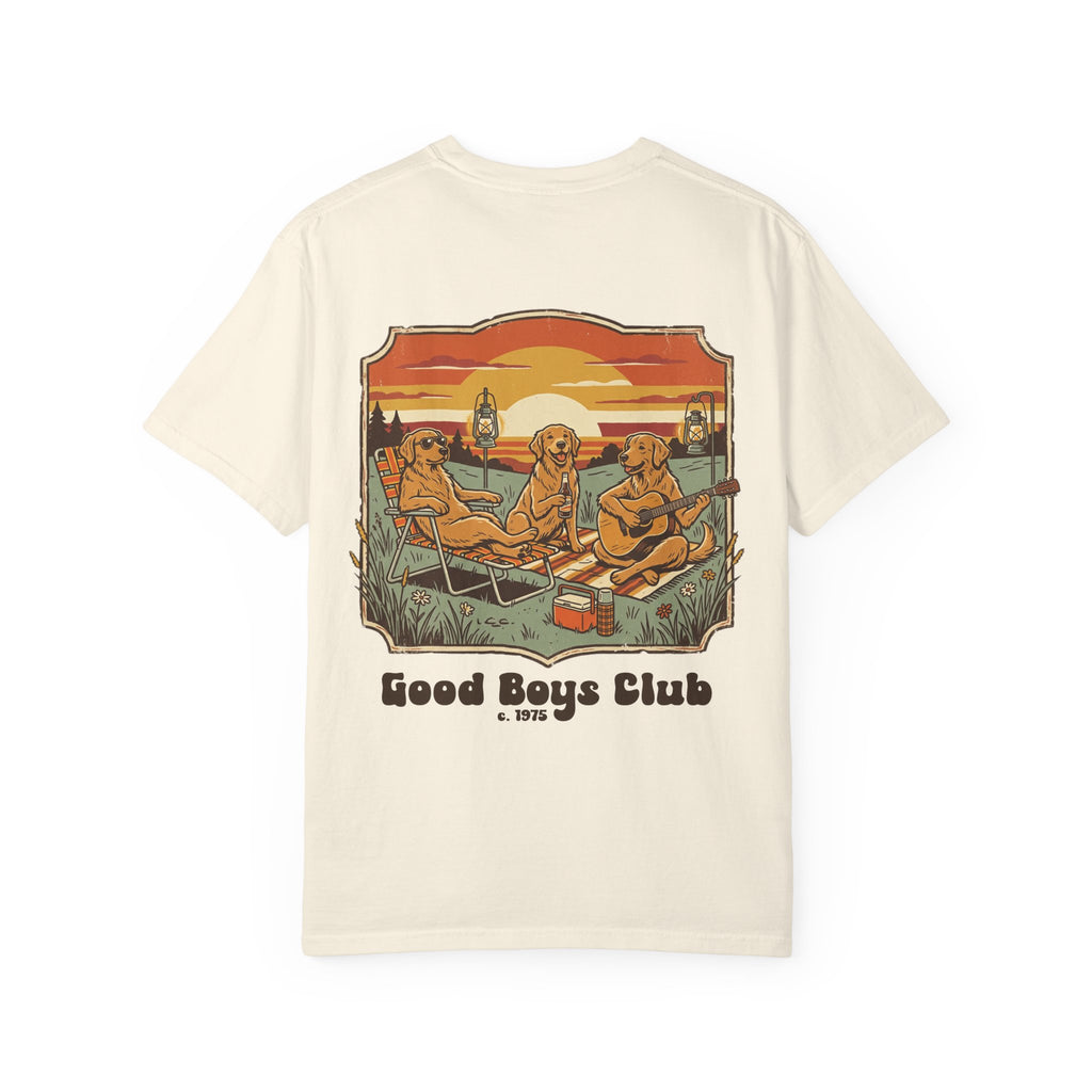 Copy of Good Boys Club T-Shirt — Retro Fishing Dogs Graphic Tee